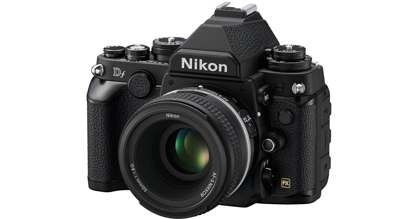 Nikon Df DSLR Camera with 50mm Lens (Black, Refurbished) 1527B