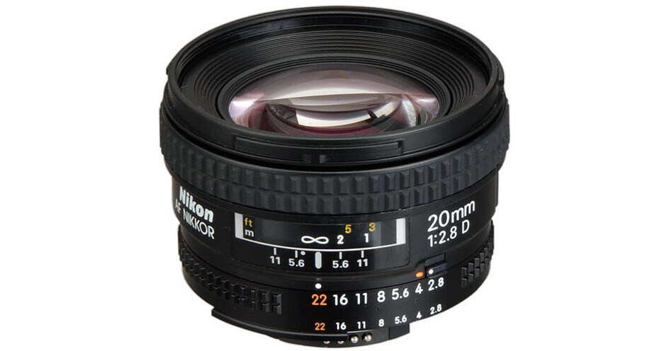 Nikon AF NIKKOR 20mm f/2.8D Lens (Open Box) 1913 B&H Photo Video