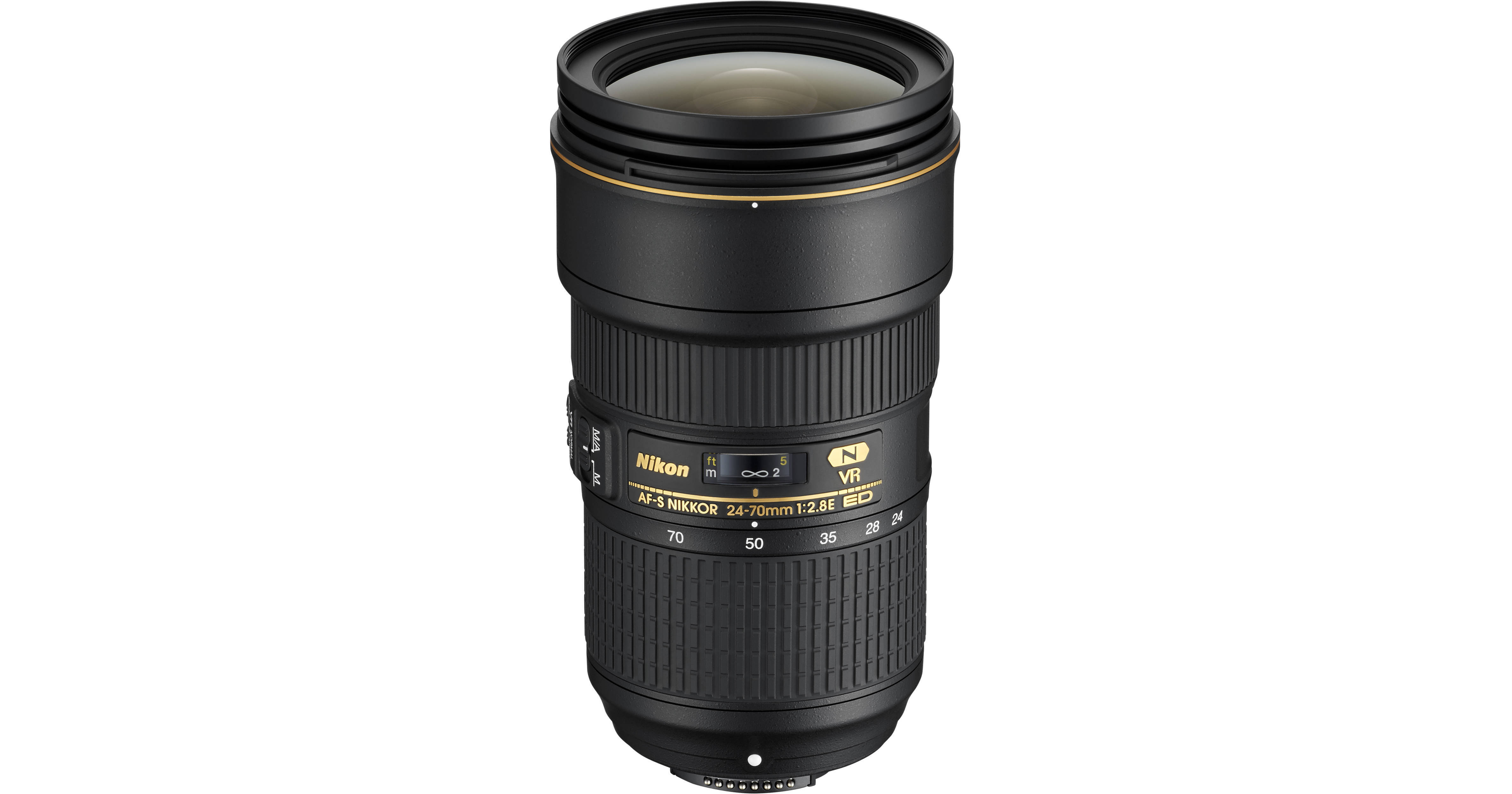 Nikon AF-S NIKKOR 24-70mm f/2.8E ED VR Lens (Refurbished) 20052B