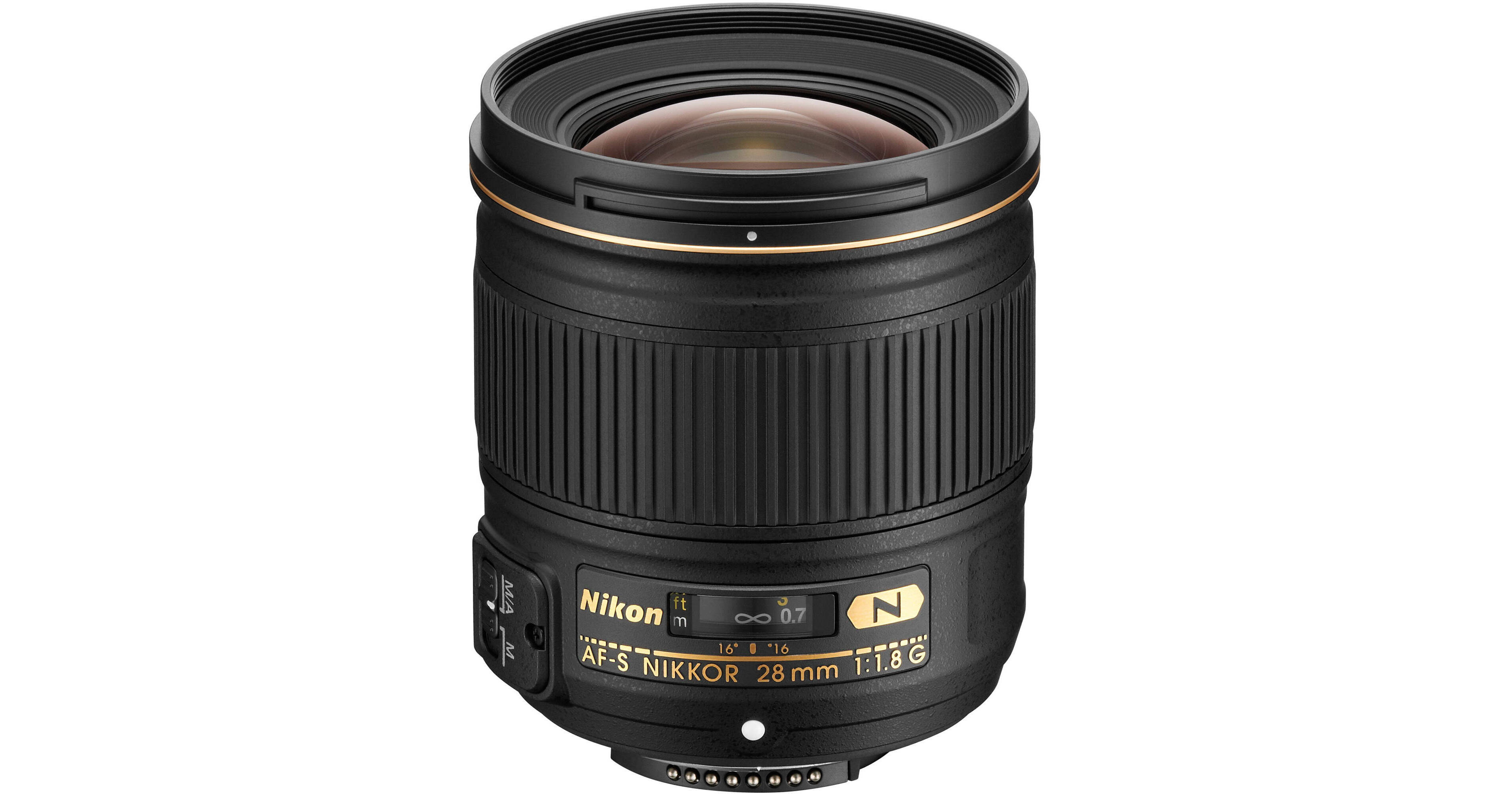 Nikon AF-S NIKKOR 28mm f/1.8G Lens 2203B B&H Photo Video