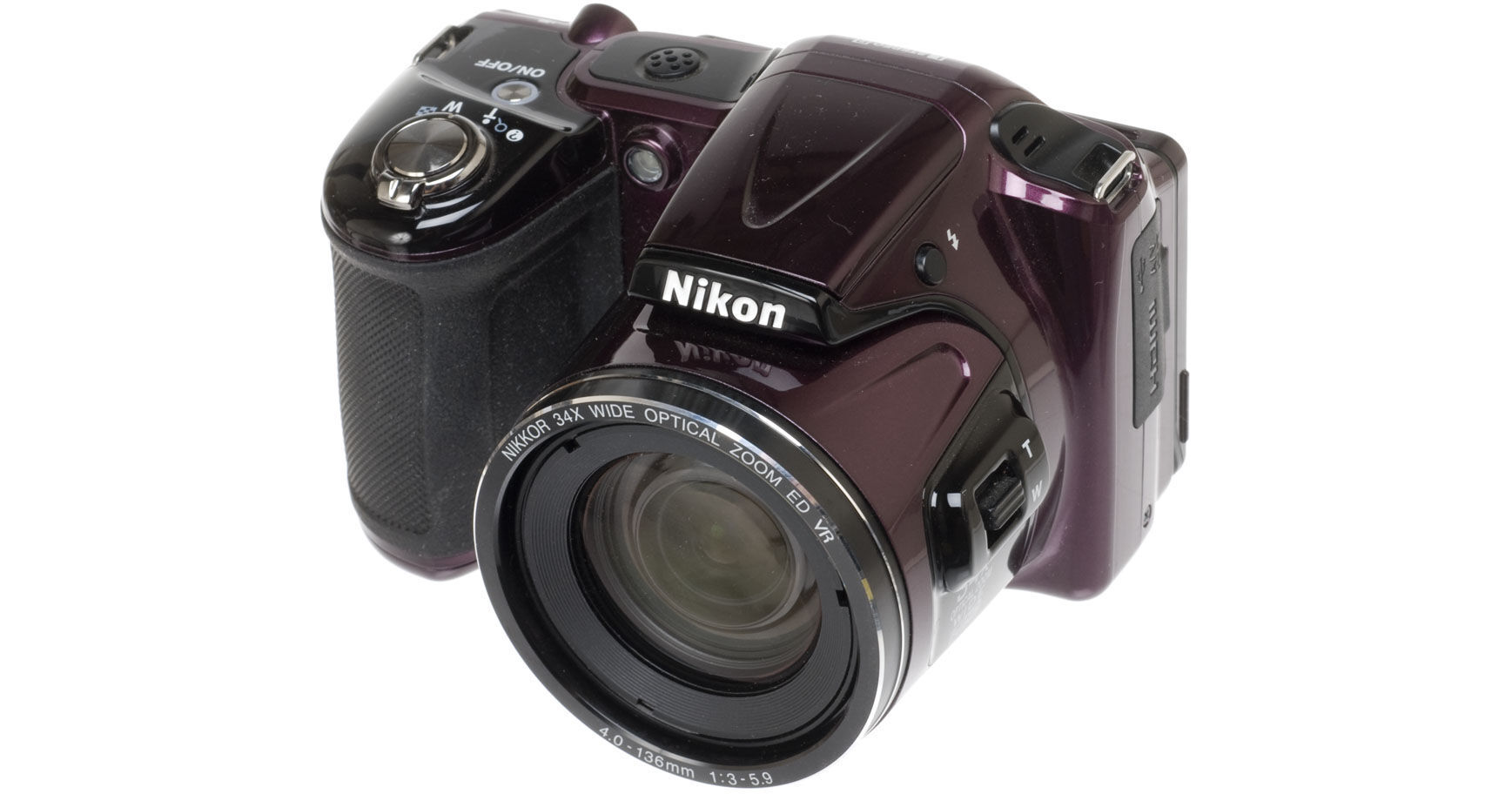 Nikon COOLPIX L830 Digital Camera (Plum) 26441 B&H Photo Video