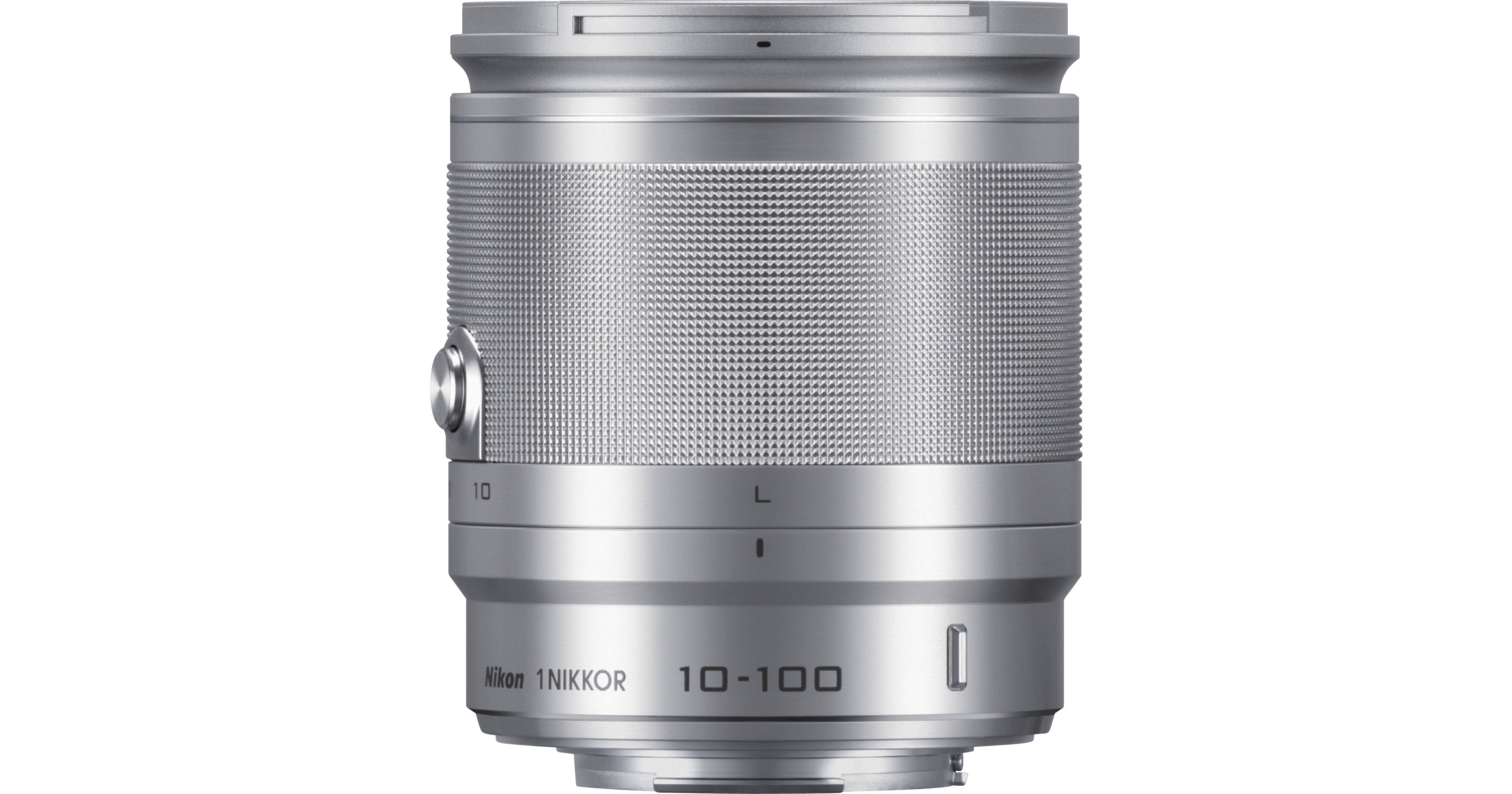 Nikon 1 NIKKOR 10-100mm f/4.0-5.6 VR Lens (Silver) 3328 B&H