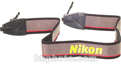 Cinturino Per Fotocamera Nikon NS-1, In Nylon Nero - Tracolla Comoda E Resistente Per Reflex E Mirrorless
