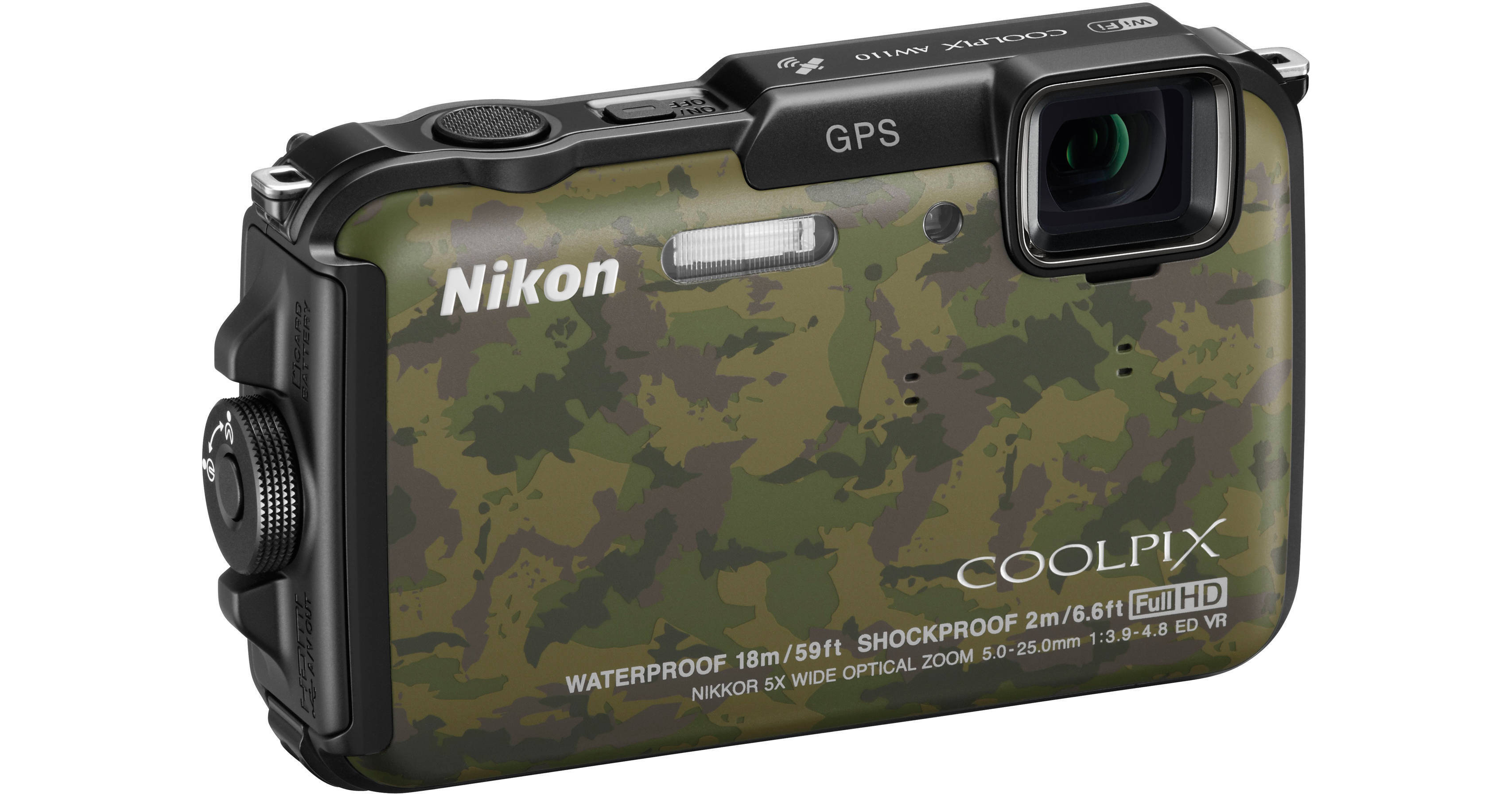 Nikon COOLPIX AW110 カモフラージュ グリーン Nikon COOLPIX AW110 Digital Camera (Camouflage) 26413 B&H Photo