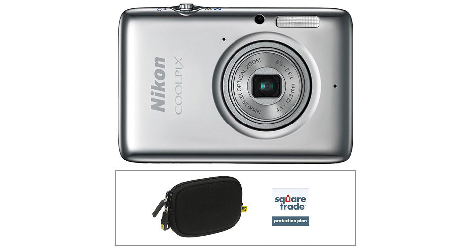Nikon COOLPIX S02 Digital Camera Deluxe Kit (Silver) B&H Photo