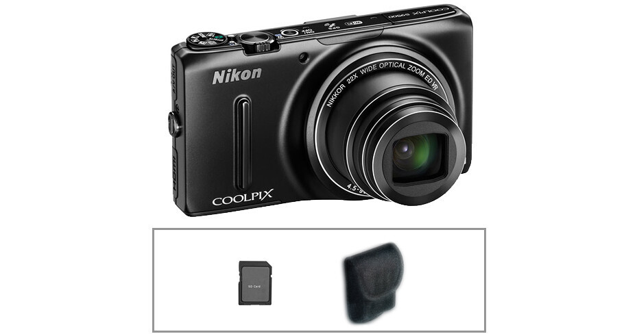 Nikon Coolpix S9500 – Fotocamera Digitale 18 Megapixel, Zoom Ottico 22x, Display OLED 3 Pollici, Stabilizzatore, Wi-Fi E GPS, Colore Nero