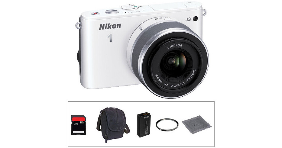 Nikon 1 J3 Mirrorless Digital Camera Basic Accessory Kit with