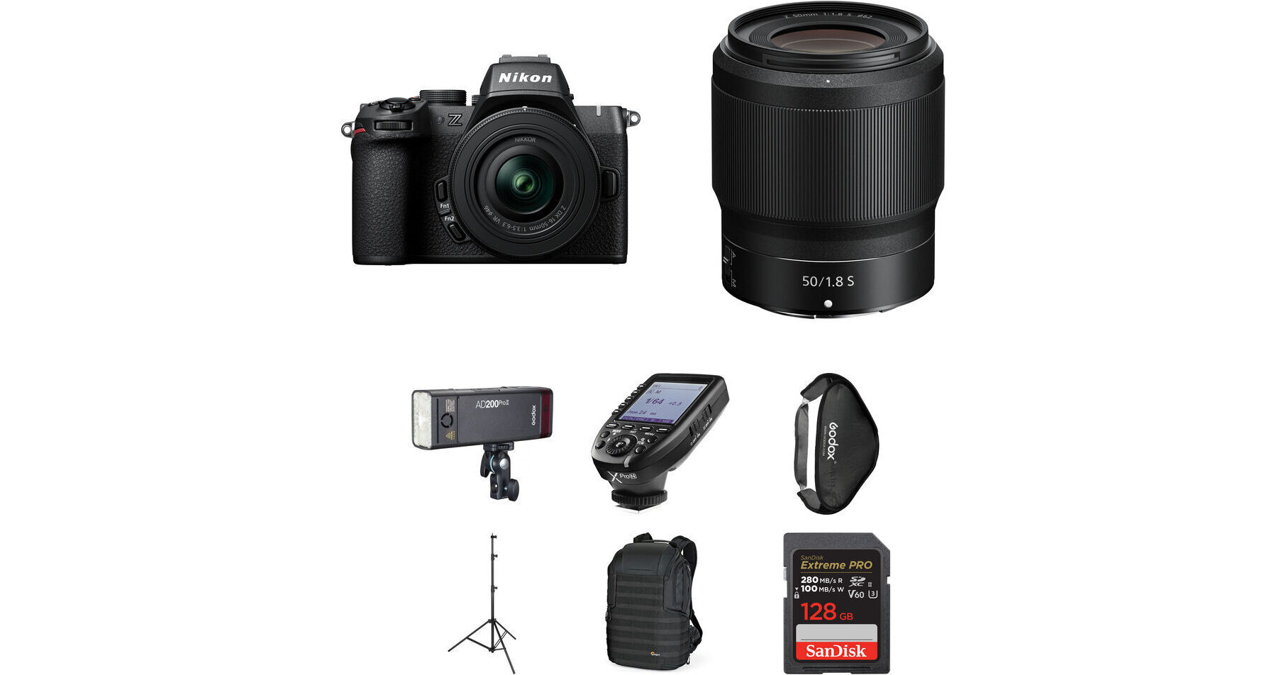 Nikon Z50 II Mirrorless Camera with 16-50mm and 50mm Lenses and