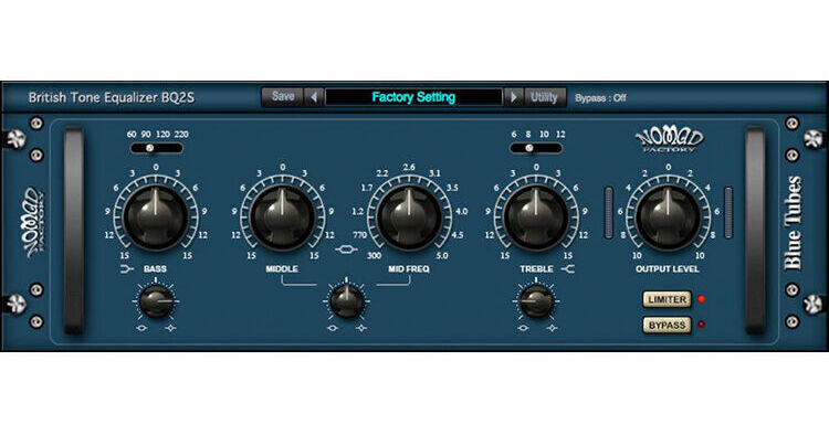 Nomad Blue Tubes British-Style BLUE TUBES EQUALIZER BQ2S B&H