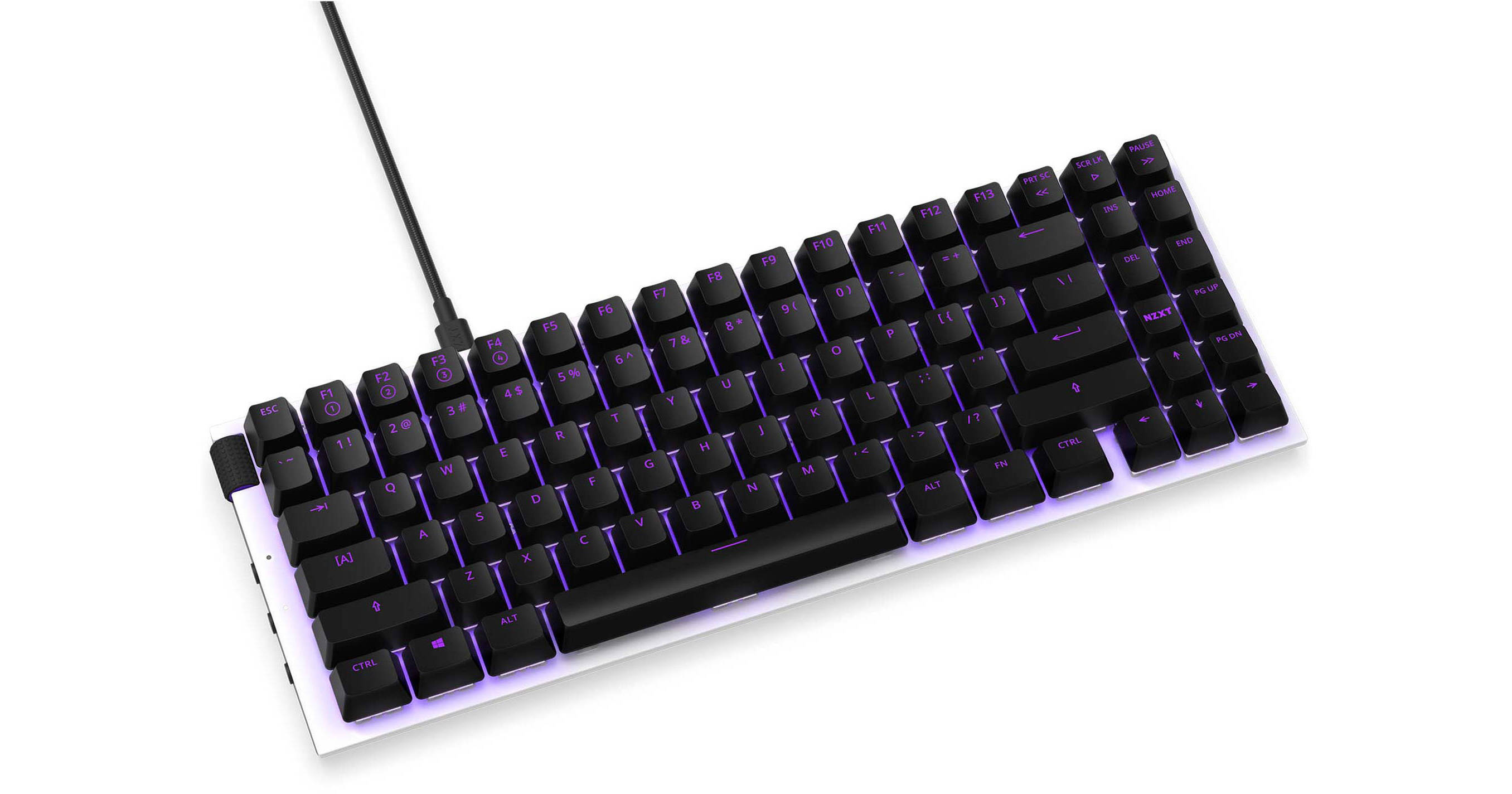 NZXT Function MiniTKL Mechanical Keyboard KB-175US-WR B&H Photo