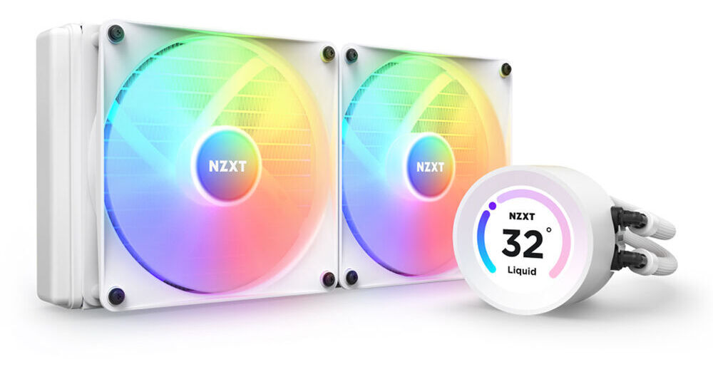 NZXT 280mm Kraken Elite RGB All-in-One Liquid CPU RL-KR28E-W1