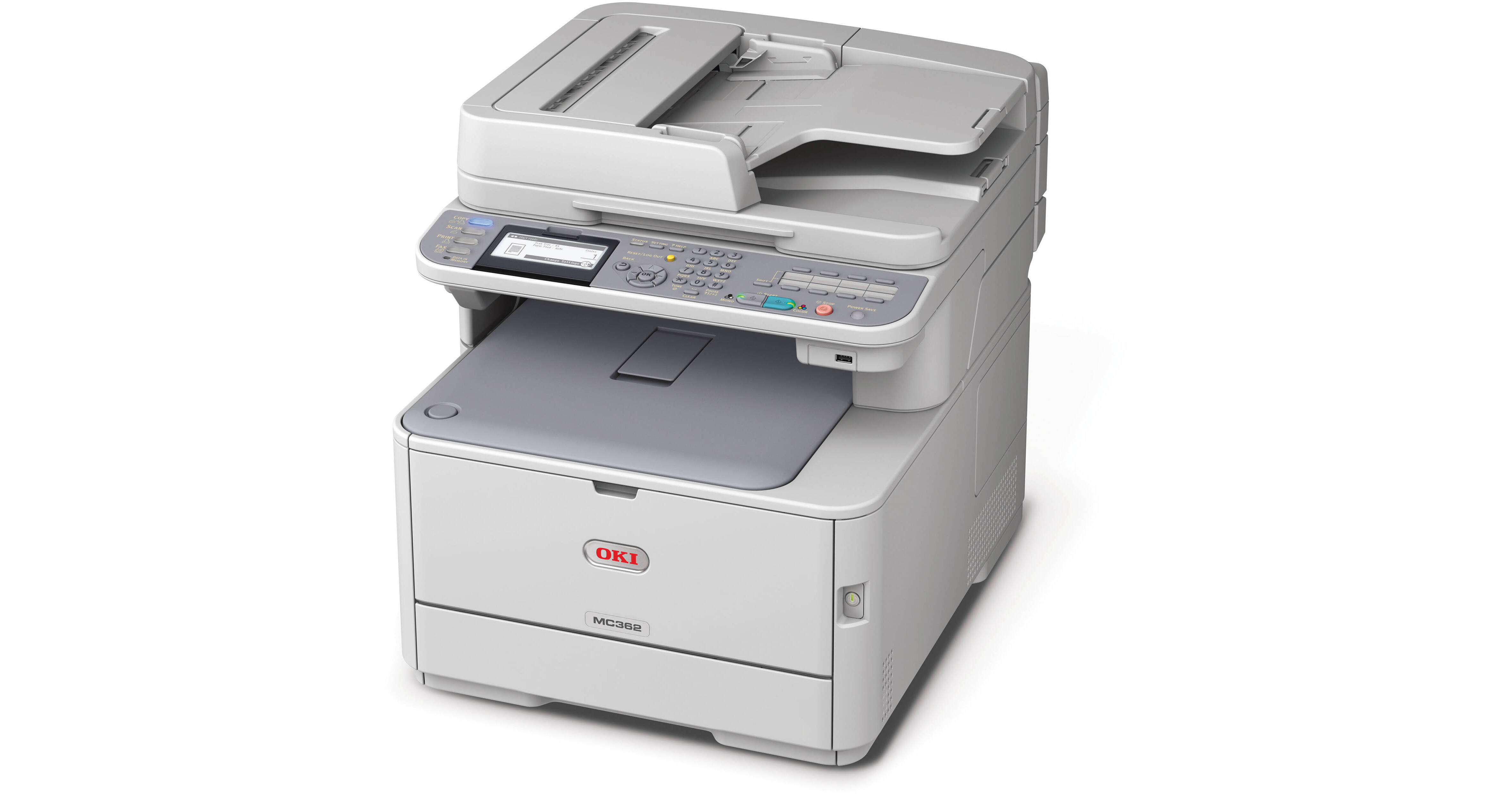 OKI MC362w Color All-in-One LED Printer 62441804 B&H Photo Video