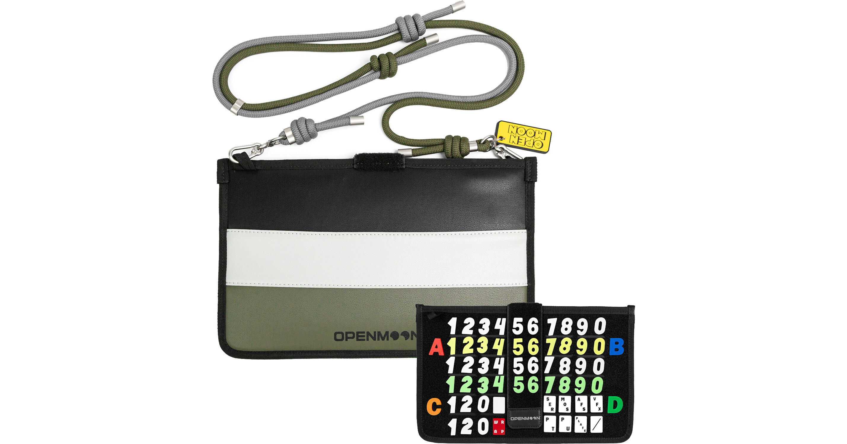 OPENMOON Clapperboard Storage Pouch with Hook-Loop Tags OSPT01