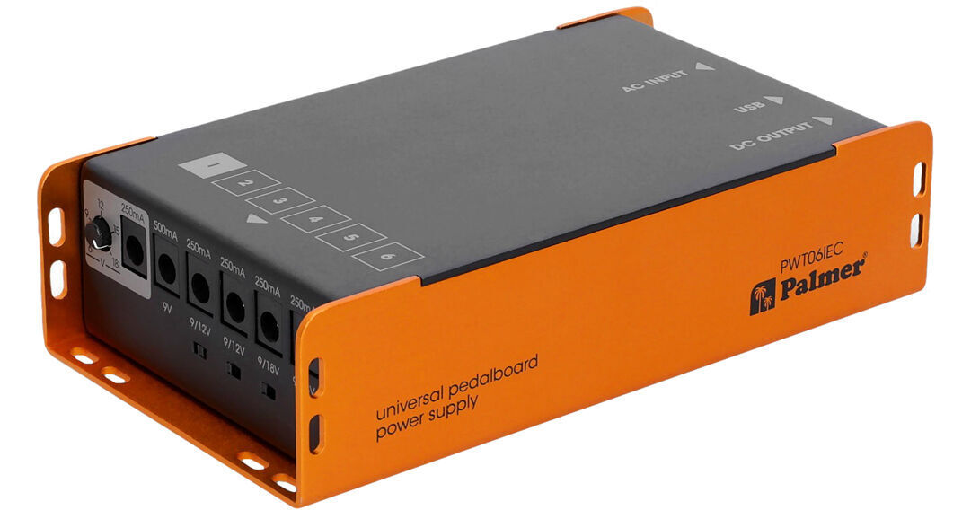 Palmer PWT12IEC Universal Pedal Board Power Supply with USB
