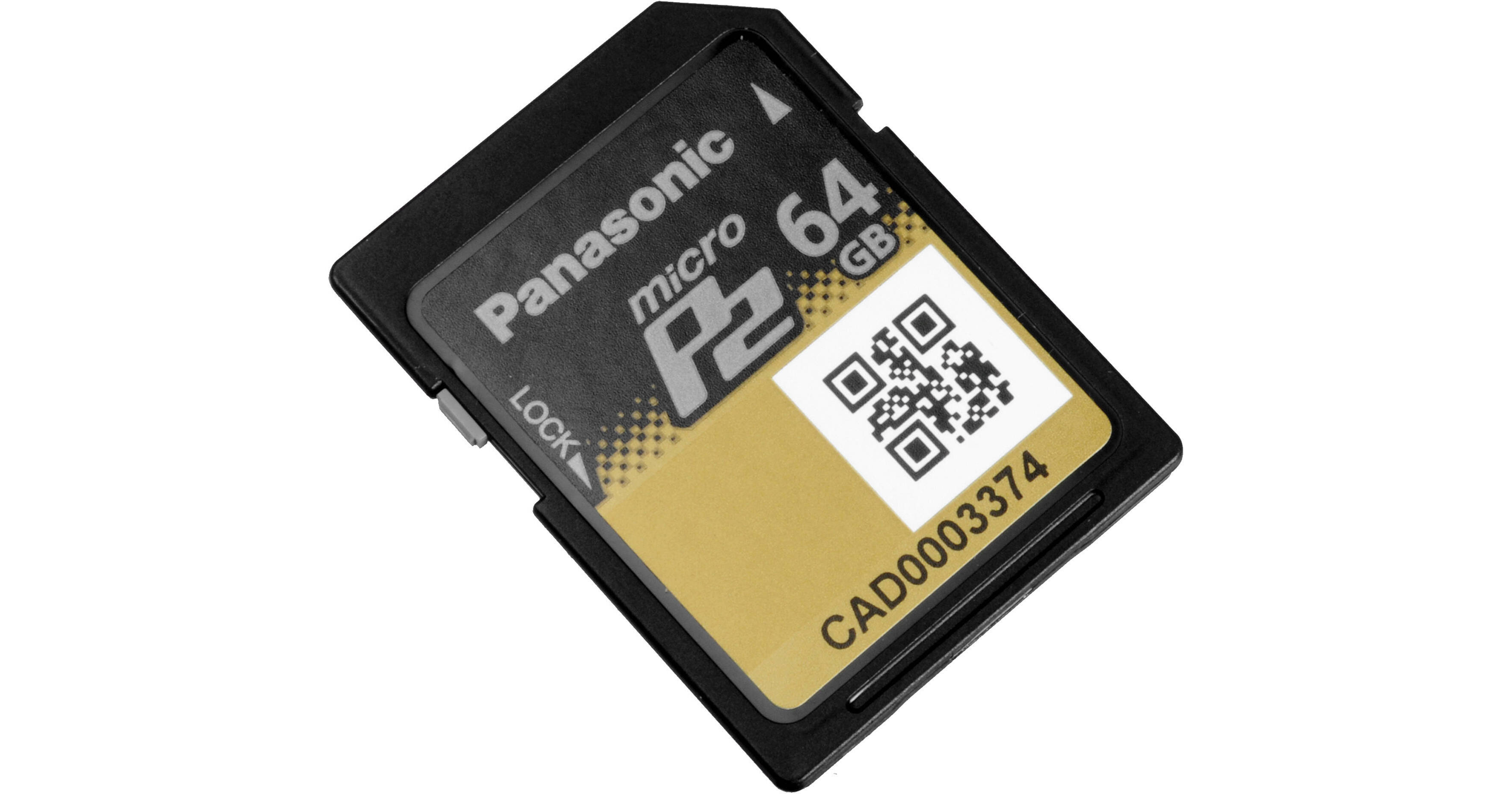 Panasonic　AJP2E064XG　業務用カメラメモリーカード Used Panasonic 64GB microP2 UHS-II Memory Card AJ-P2M064AG B&H