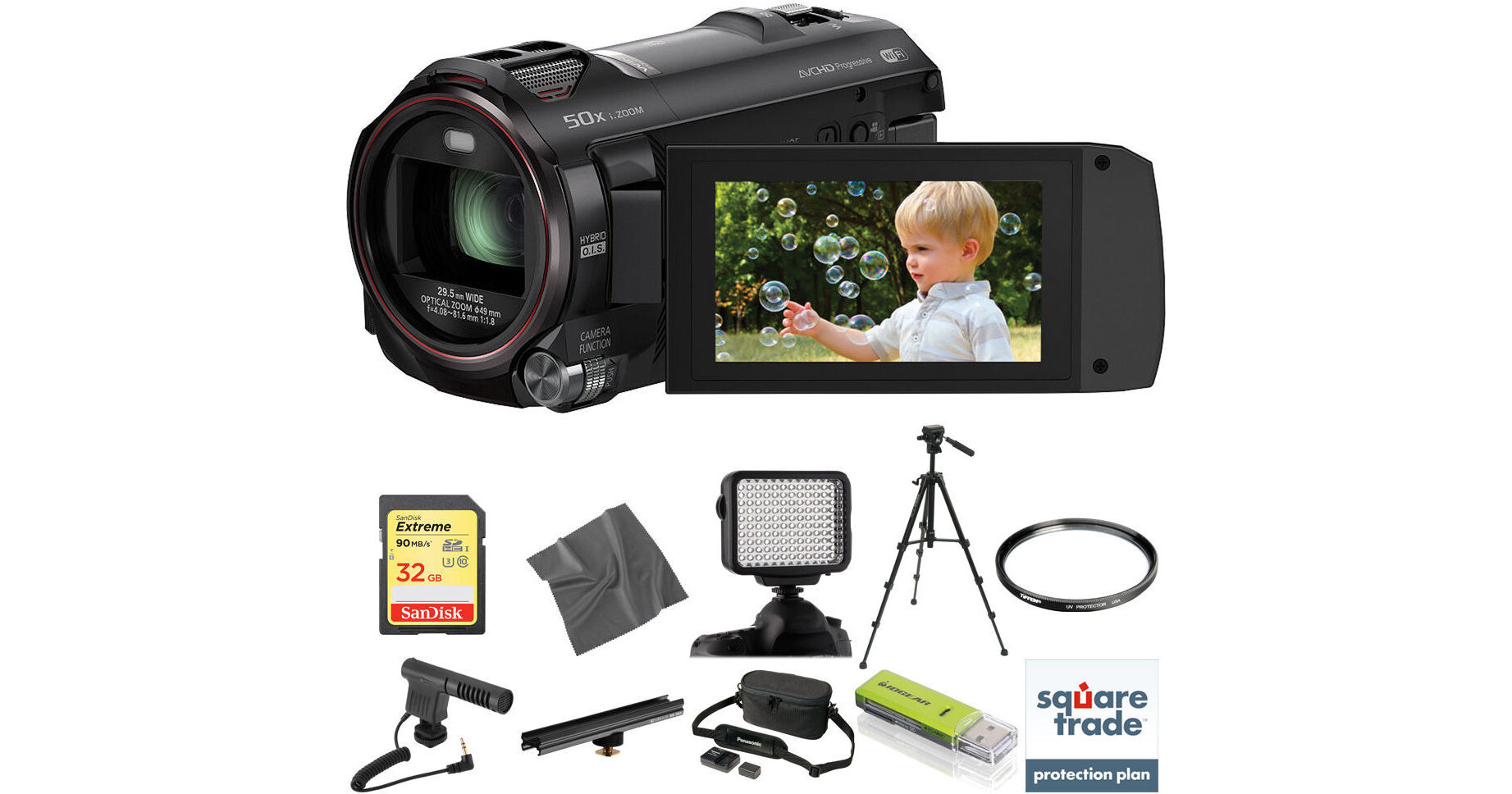 Panasonic HC-V750 Full HD Camcorder Deluxe Kit B&H Photo Video