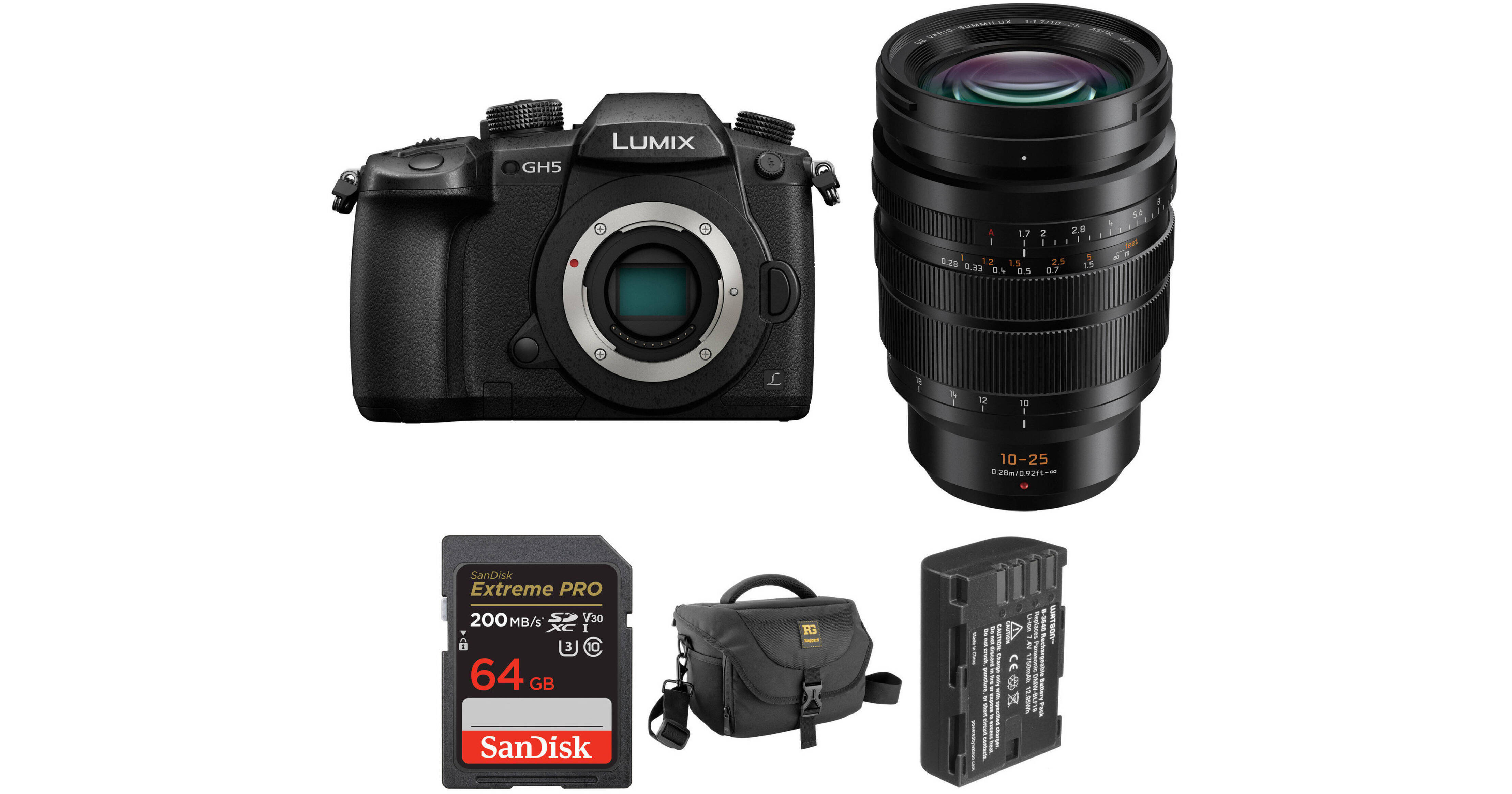 Panasonic Lumix GH5 Mirrorless Camera with 10-25mm Lens Kit B&H