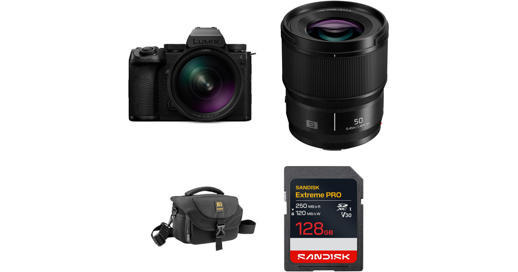 Panasonic S5IIX CAM KIT/24-60mm LN/S50mm LN/BSC B&H Photo Video