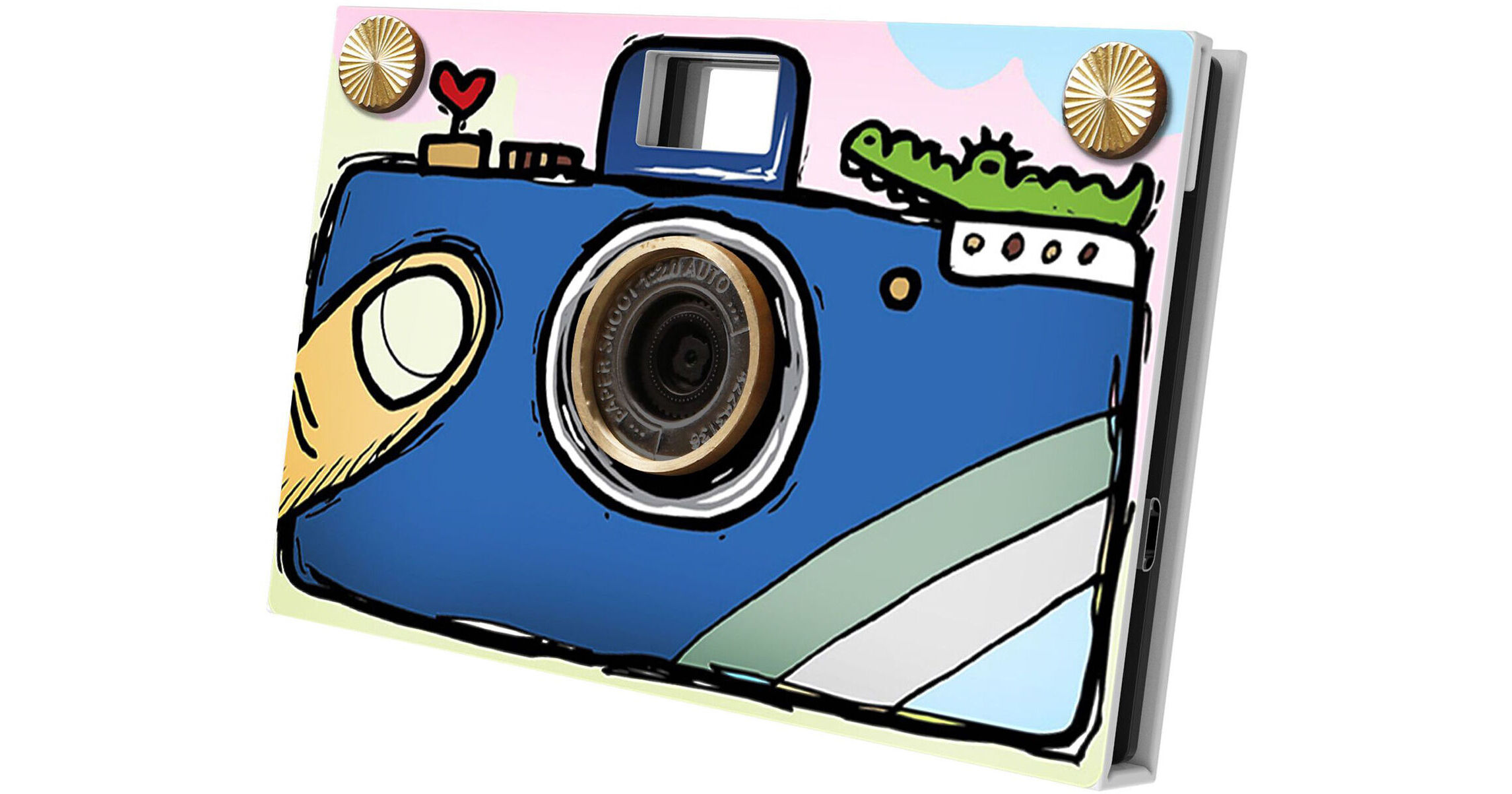 Paper Shoot Camera グラデーションブルー Paper Shoot Hand Drawing Camera (Blue) 01.03.0001 B&H Photo Video