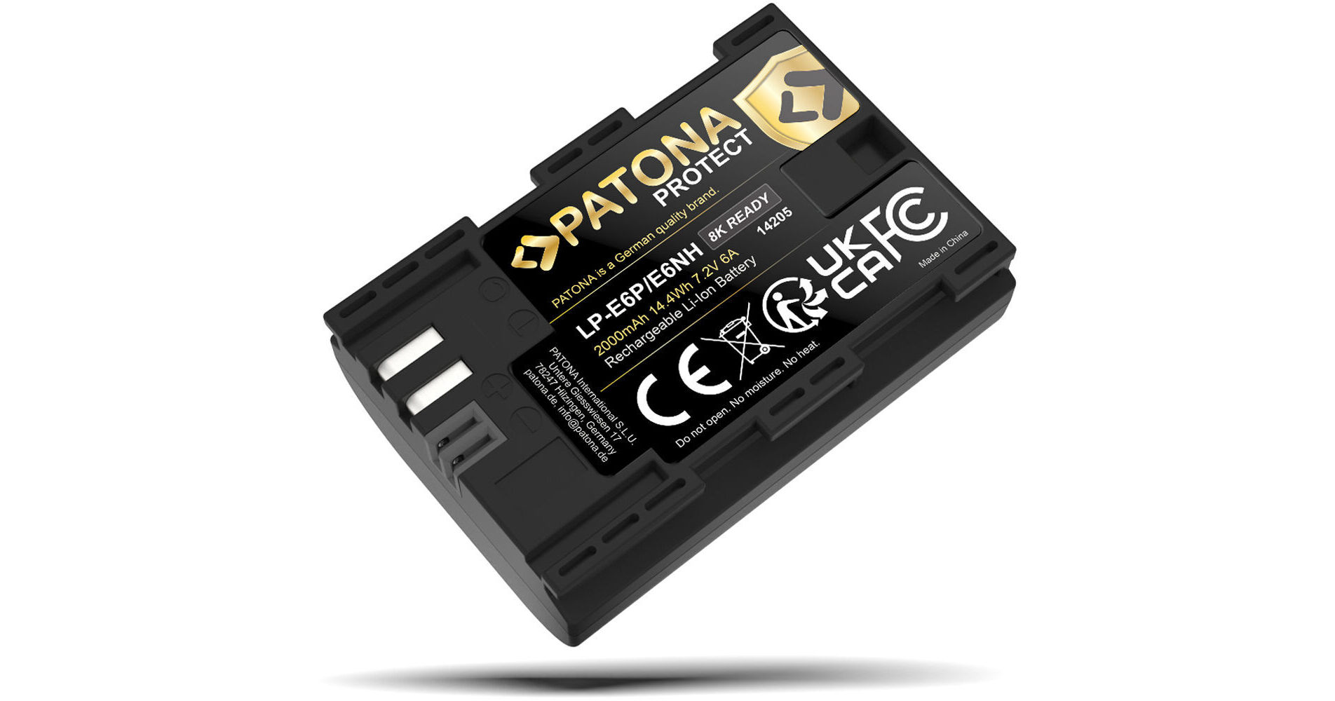 Batterie Patona 1361 Platine Pour Canon LP-E6NH/LP-E6P - 2400 MAh USB-C