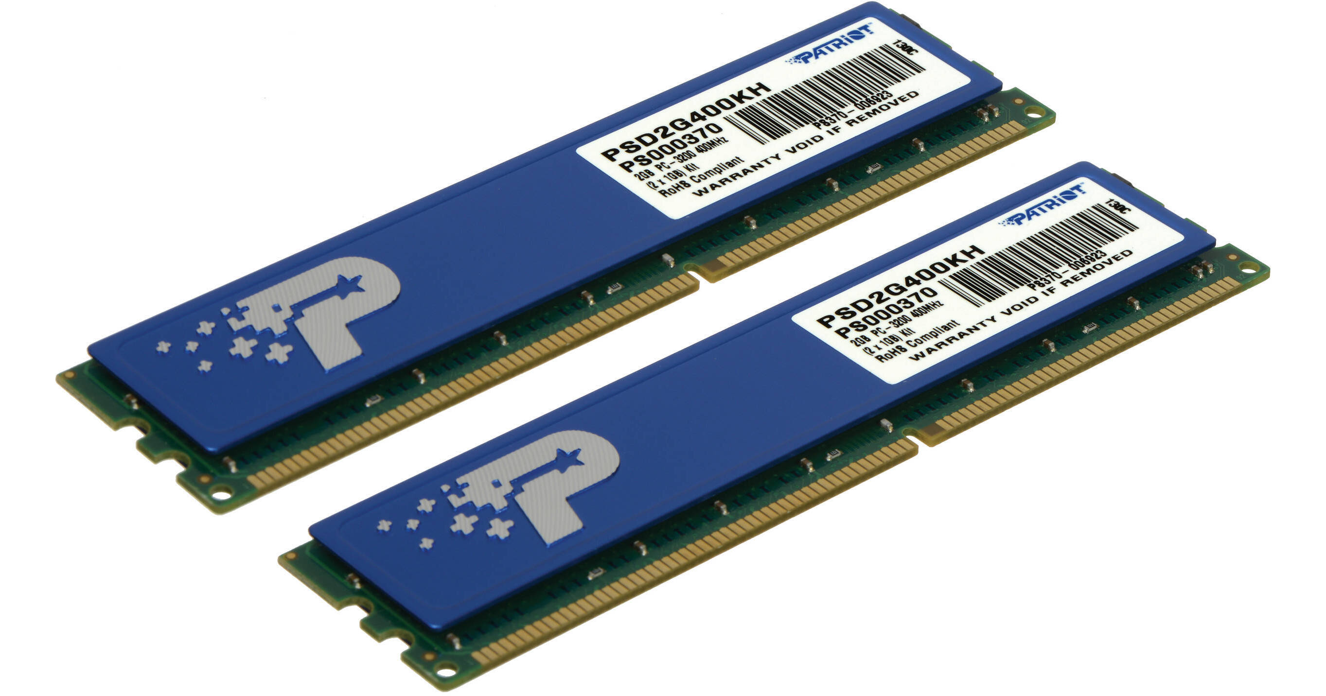 Patriot Signature Line 2GB (2 x 1GB) DDR PC3200 DIMM PSD2G400KH