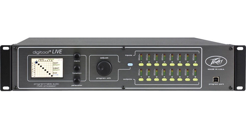 Peavey Digitool LIVE 8-Input/8-Output Live Audio DSP 03601280