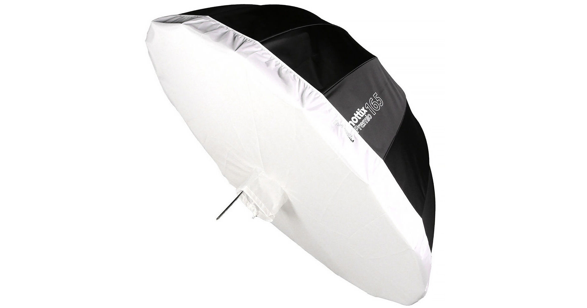 Phottix Premio Ombrello Riflettente Da 120cm Per Flash, Modificatore Di Luce Professionale Per Fotografia E Video, Montaggio Rapido