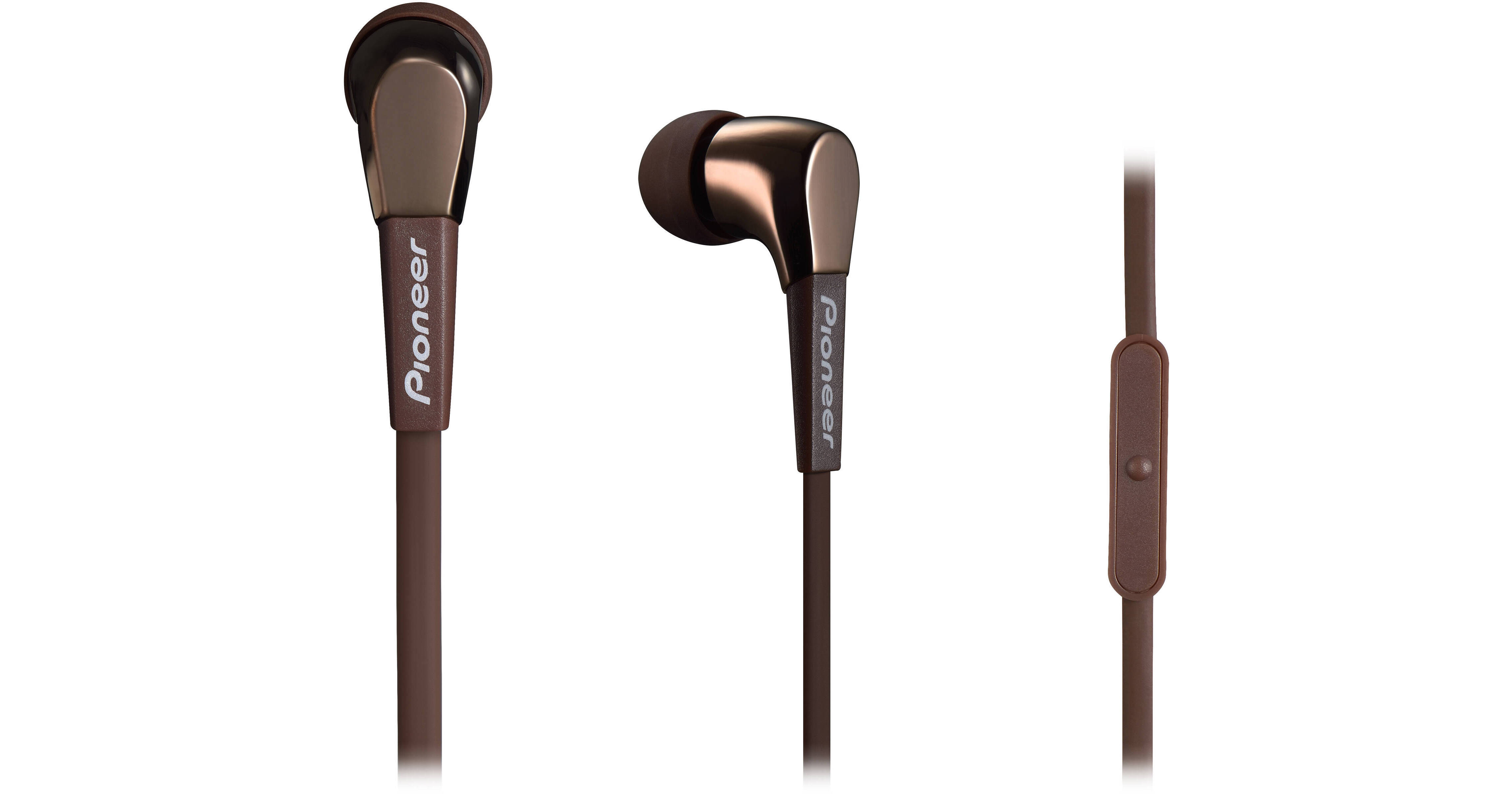 Pioneer SE-CL722T In-Ear Stereo Headphones (Brown) SE-CL722T-T
