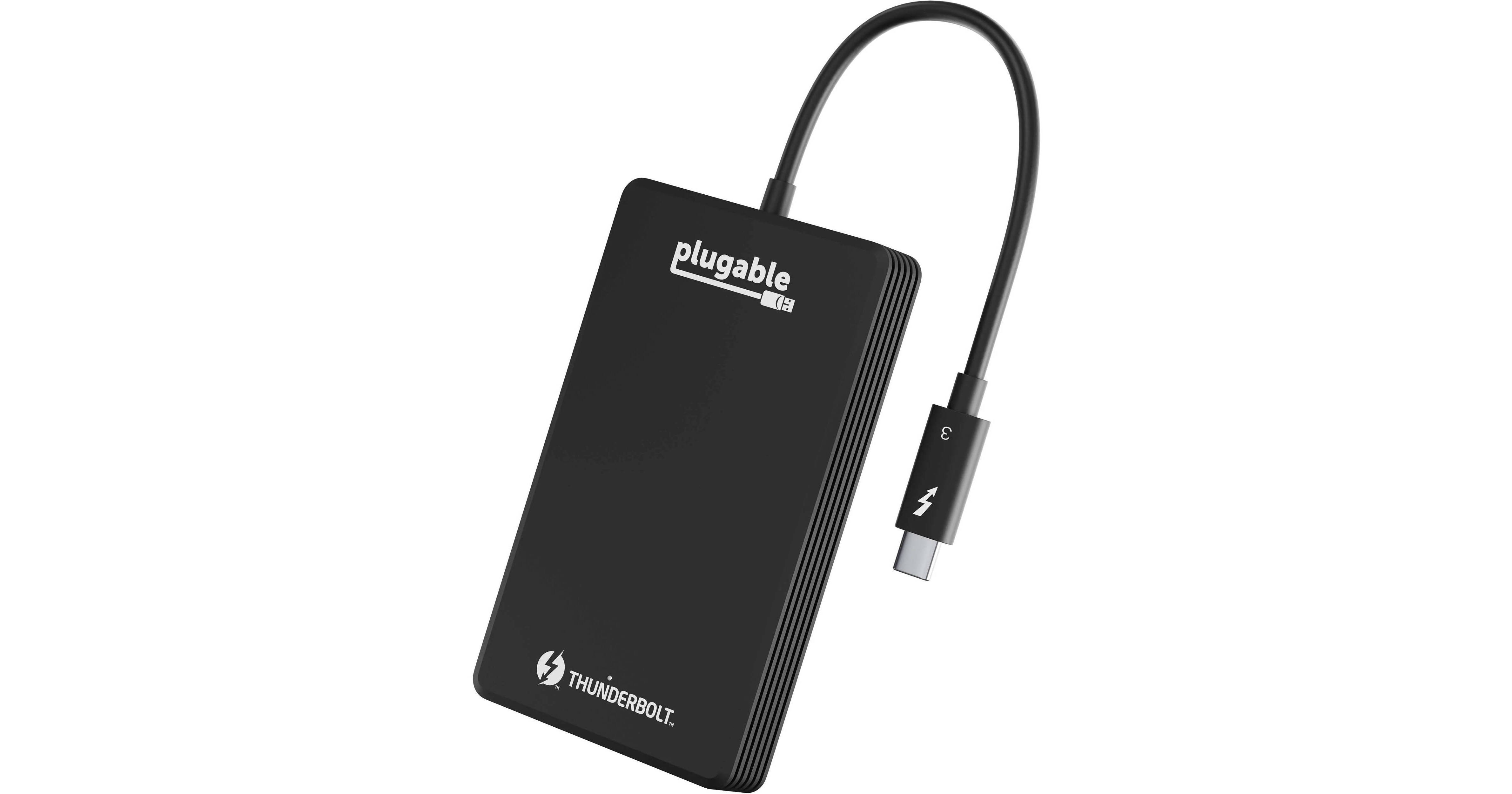 Plugable 2TB Thunderbolt 3 External SSD TBT3-NVME2TB B&H Photo