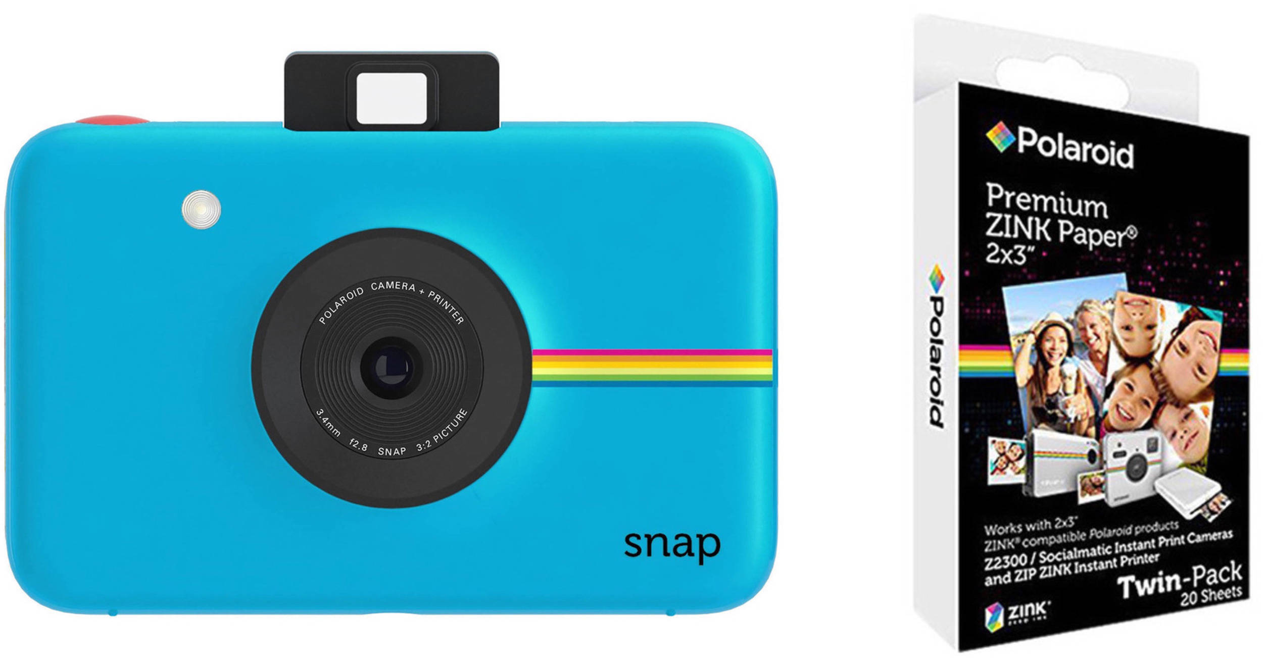 Polaroid Snap Instant Digital Camera with Paper Kit (Blue) B&H