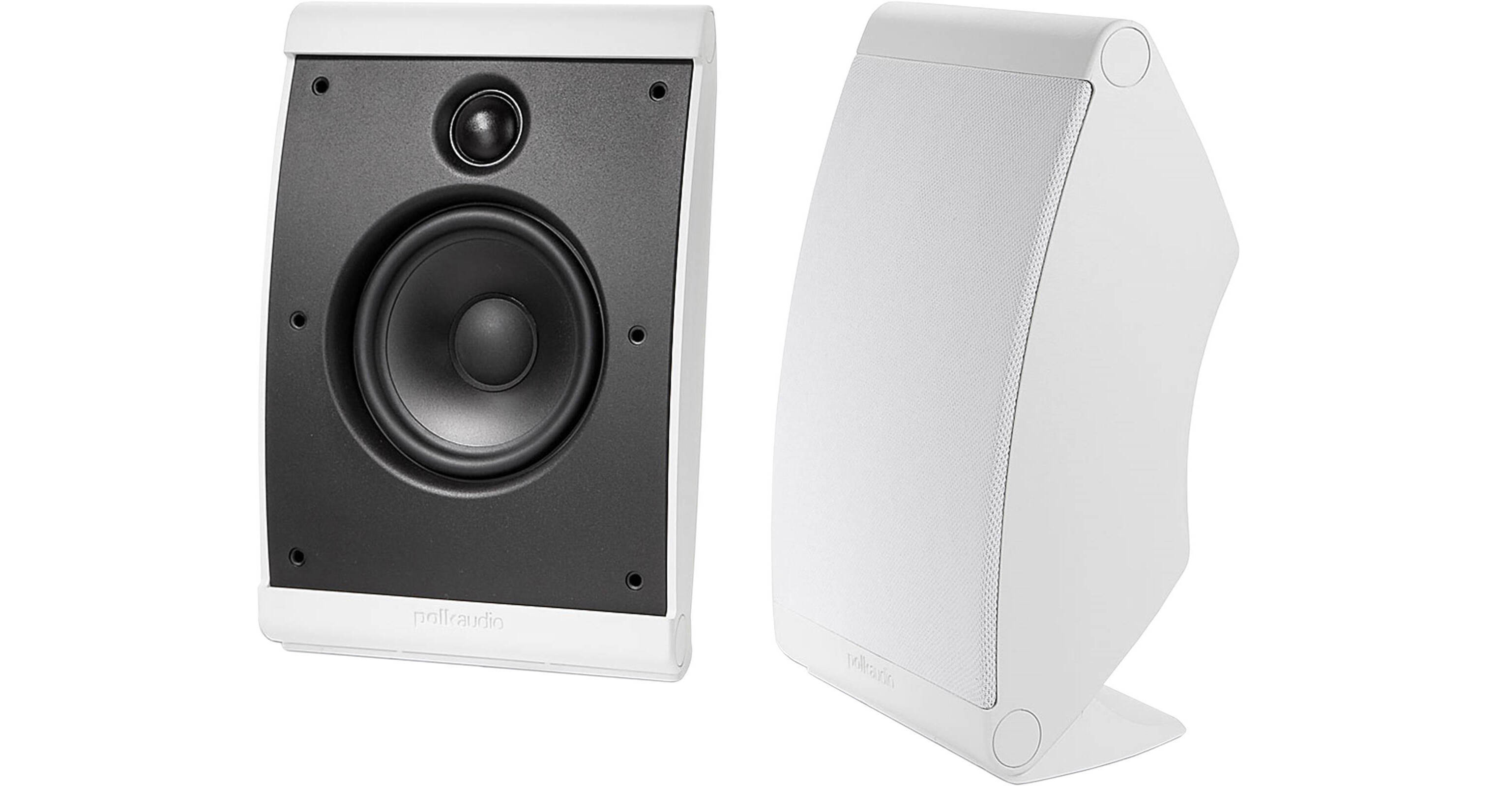 Polk Audio OWM3 Compact Surround Speakers (Pair, White) AM3348
