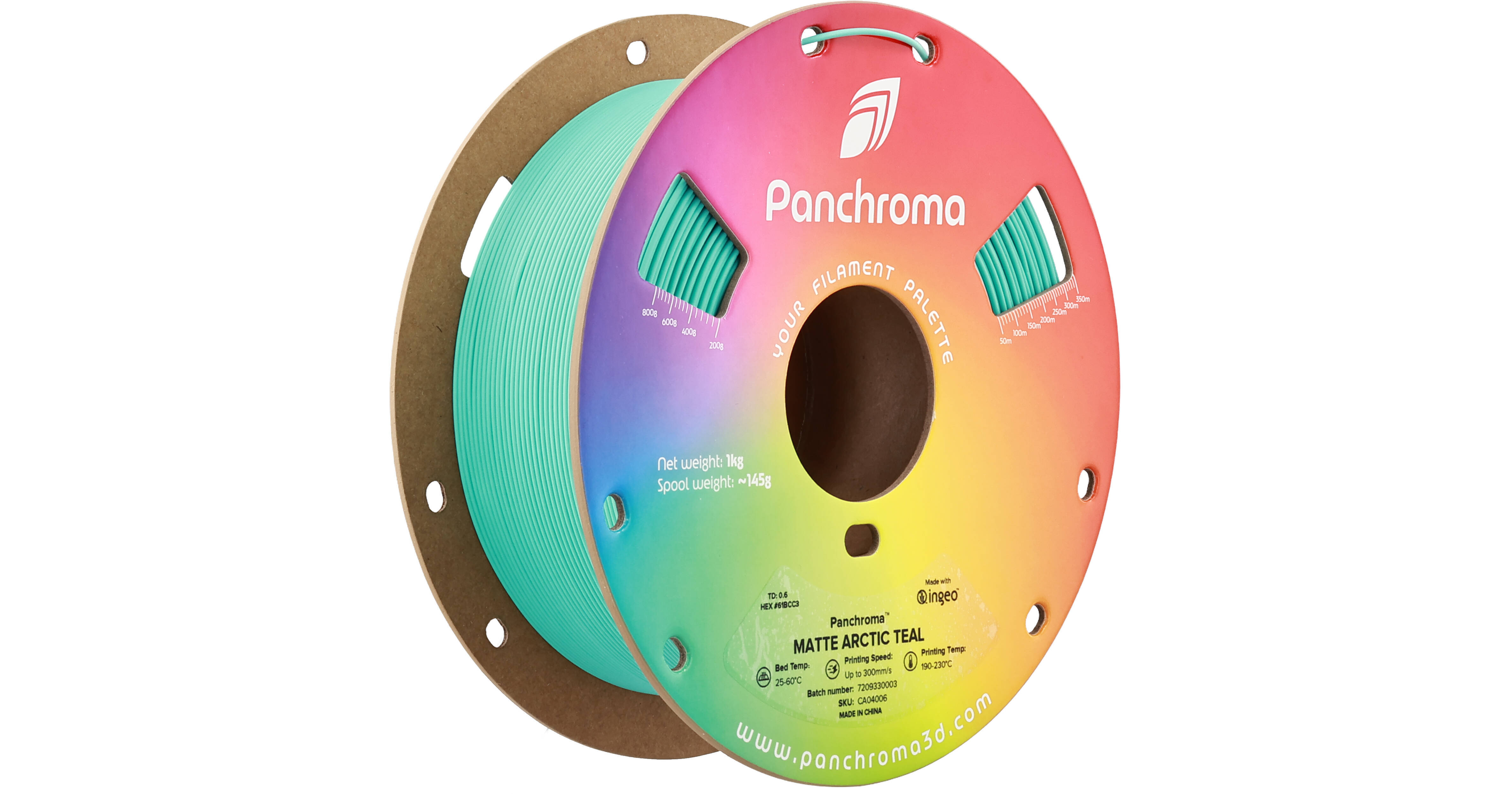 Polymaker Panchroma Matte PLA Filament (1kg, Arctic Teal)