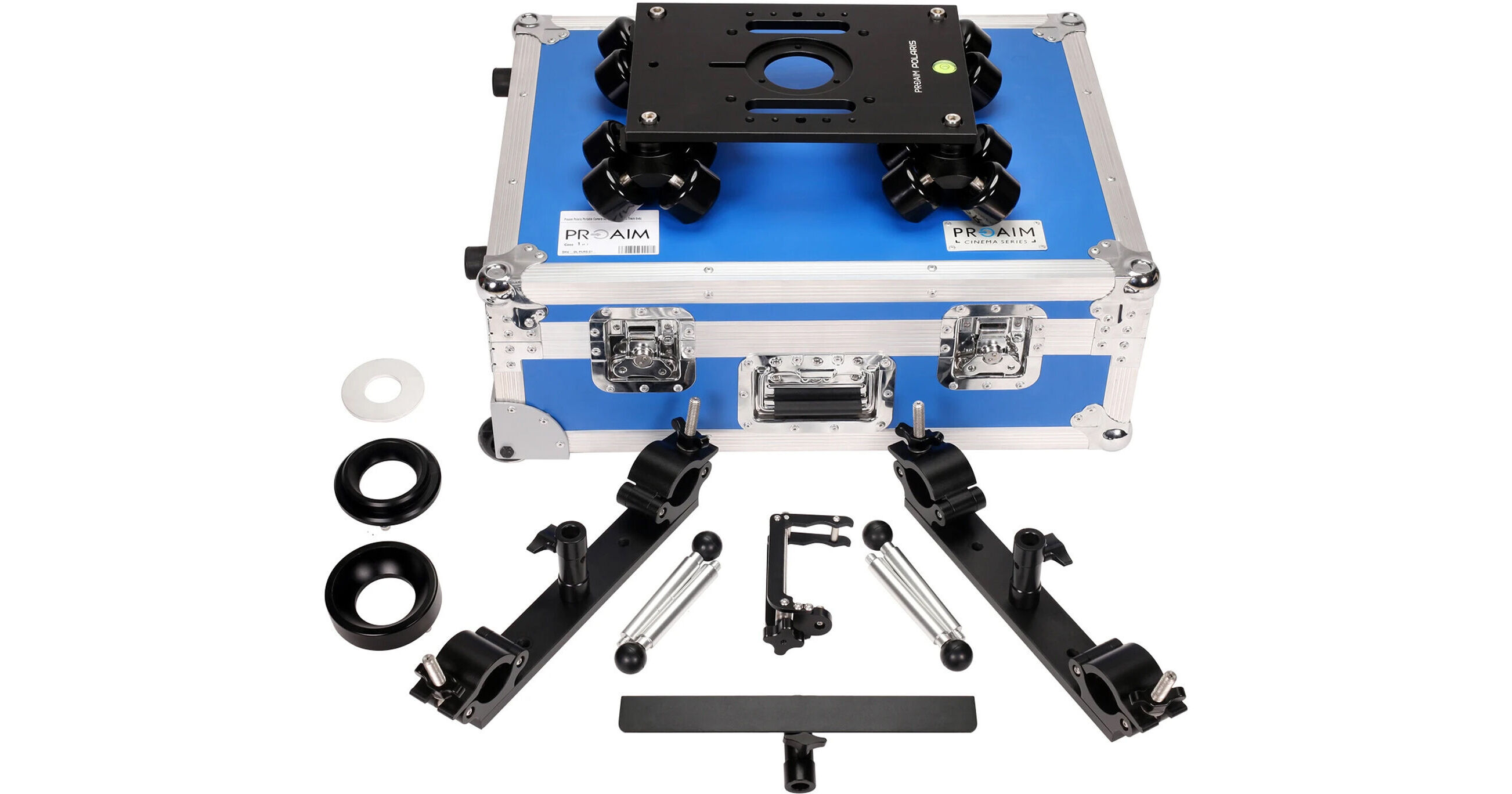 PROAIM Polaris Carrello Per Camera Con Estremità Binari – Supporta 200kg, Per Mitchell E Bowl 75/100mm