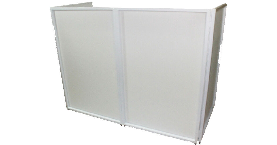 ProX Portable 4-Panel DJ Facade (White Frame) XF-4X3048WMK3 B&H