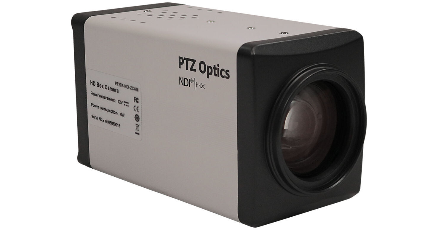 PTZOptics 20x NDI|HX ZCAM 3G-SDI Box Camera PT20X-NDI-ZCAM B&H