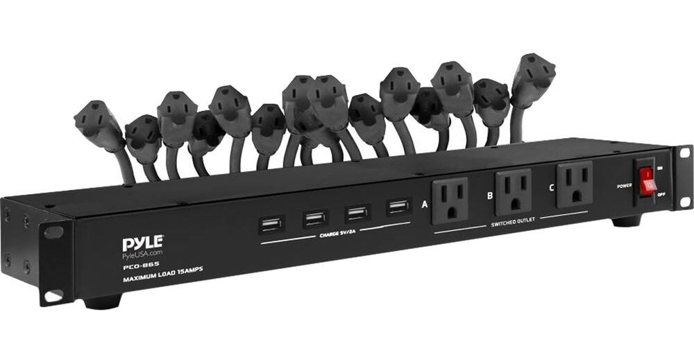 Pyle Pro PCO865 19-Outlet Rackmount Surge Protector PCO865 B&H