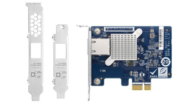 QNAP QXG-5G1T-111C Single-Port 5GbE PCIe Network QXG-5G1T-111C