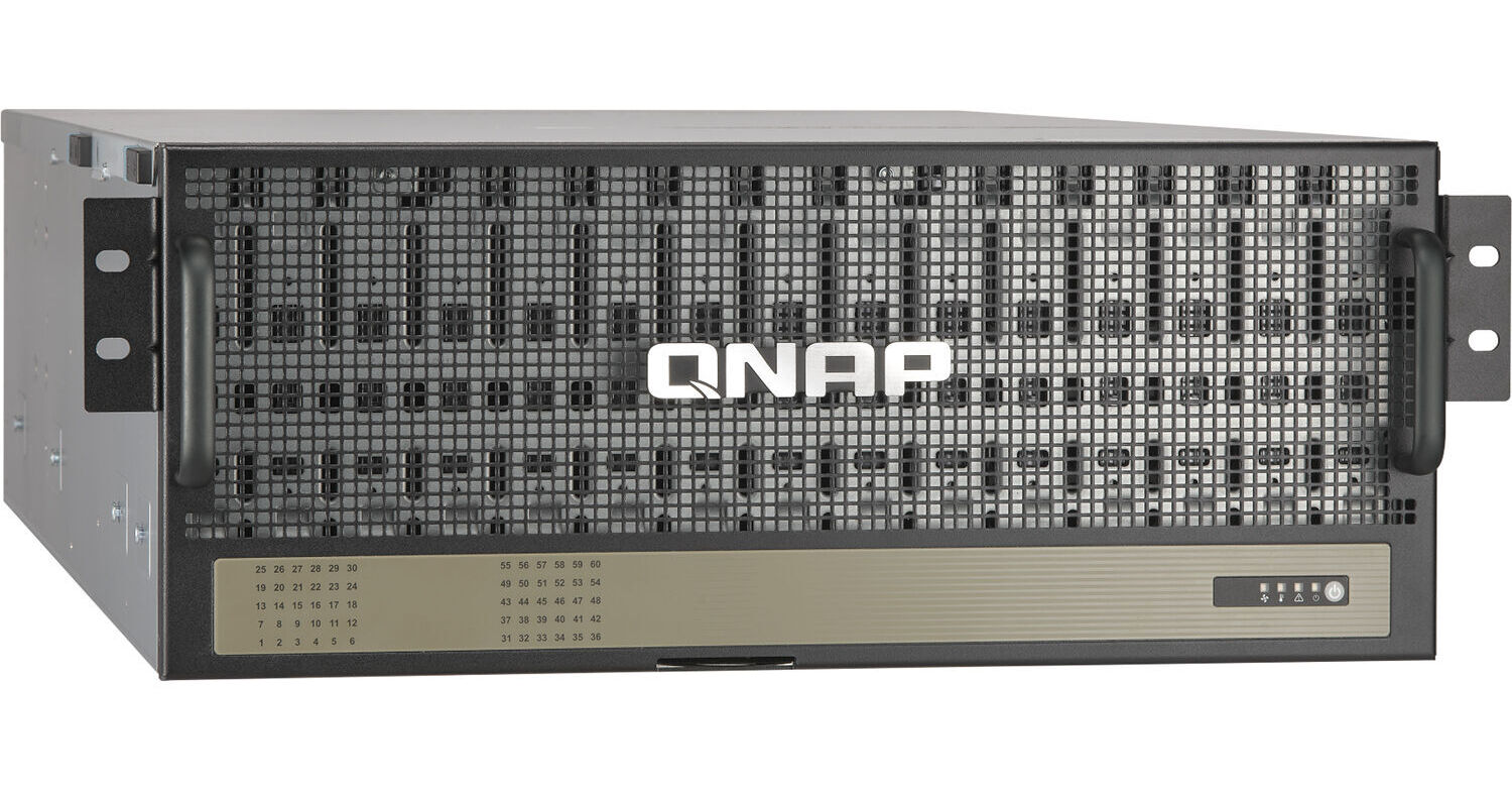 QNAP 60Bay 4U Rackmount SAS 12GBPS Hi-Density TL-R6020SEP-RP-US