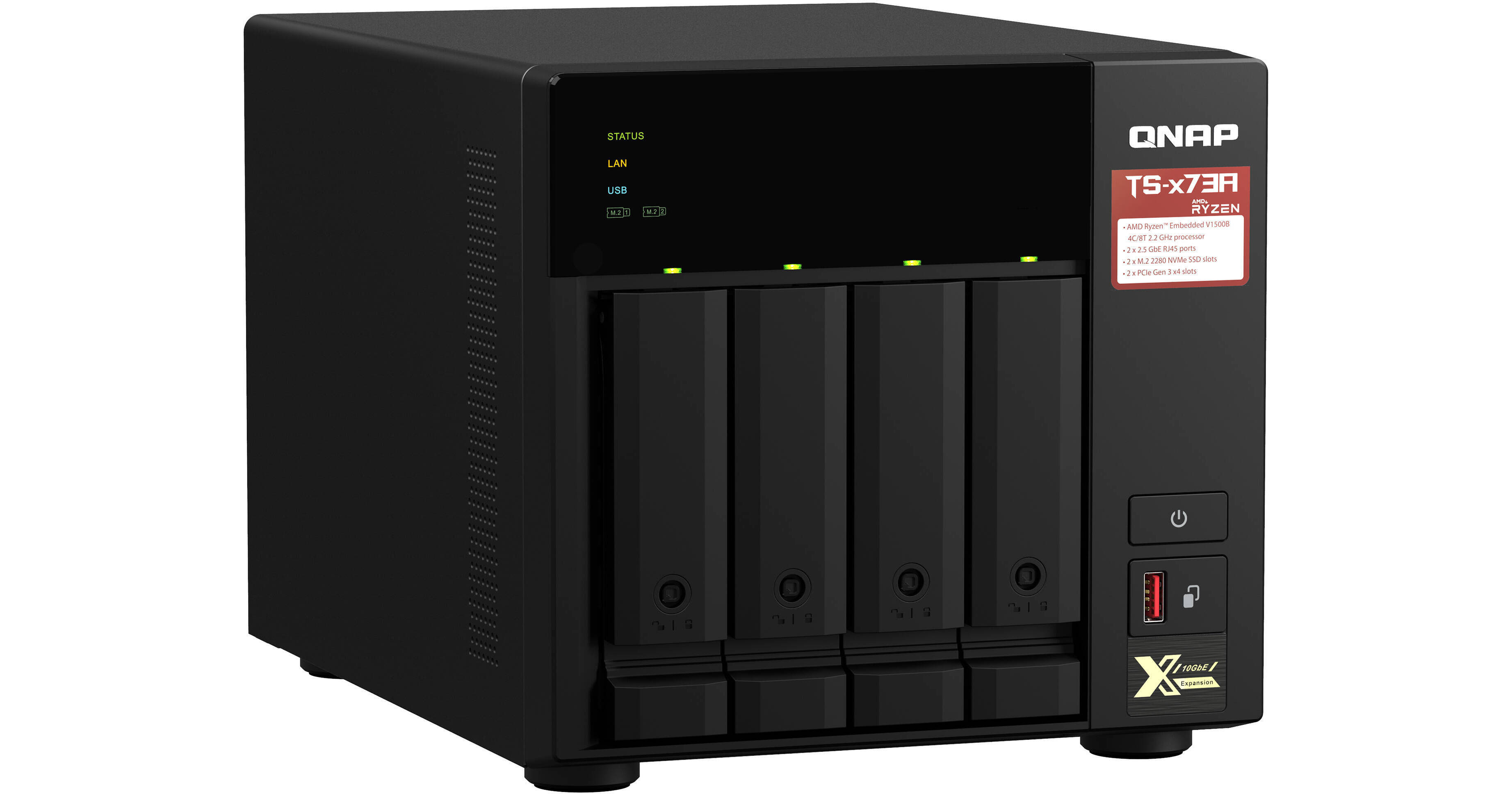 QNAP TS-473A-8G-US 4-Bay NAS Enclosure TS-473A-8G-US B&H Photo