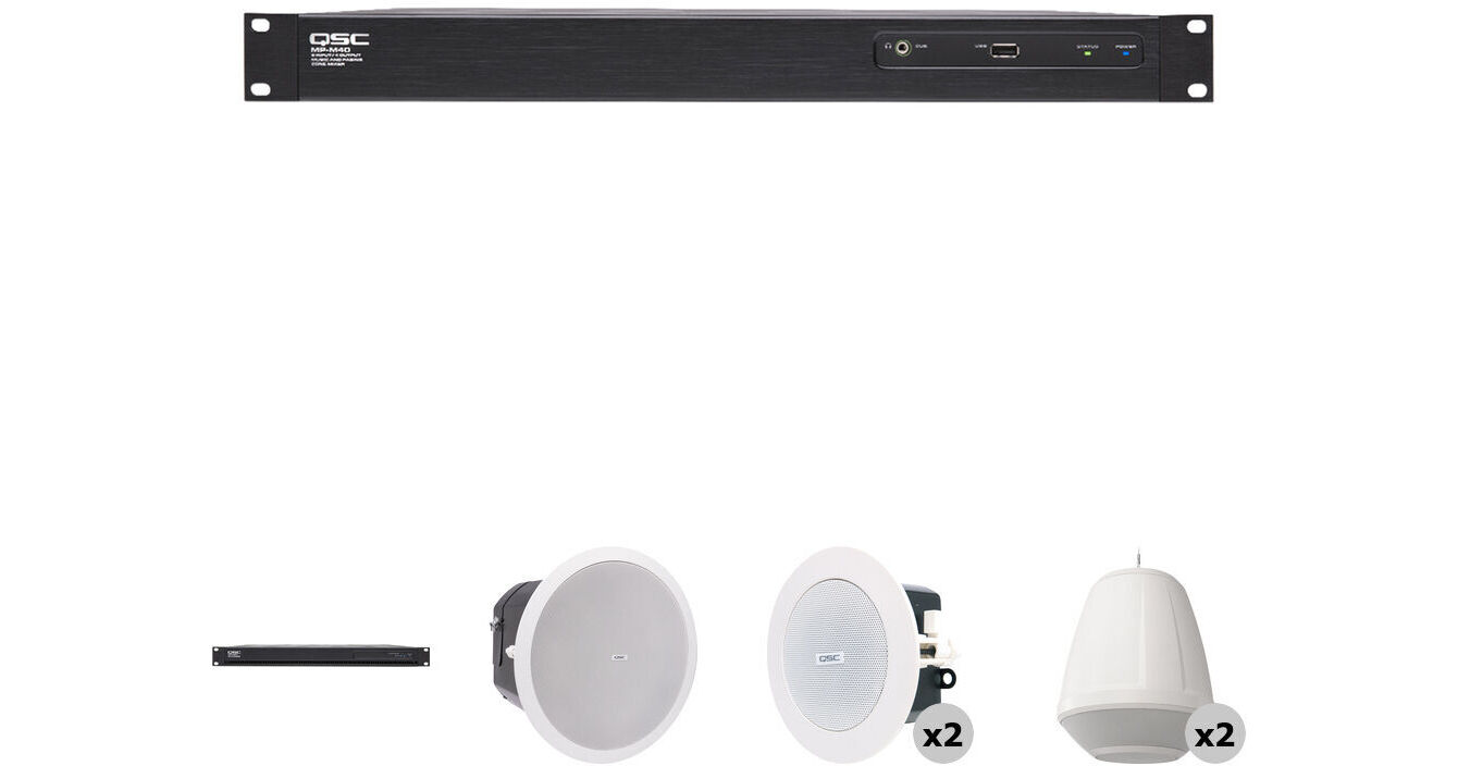Qsc Bar QSC Business Music Kit for 1200Ft² Sports Bar