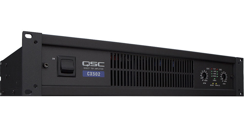 QSC CX-502 2-Channel Direct Output Power Amplifier (300W) CX502