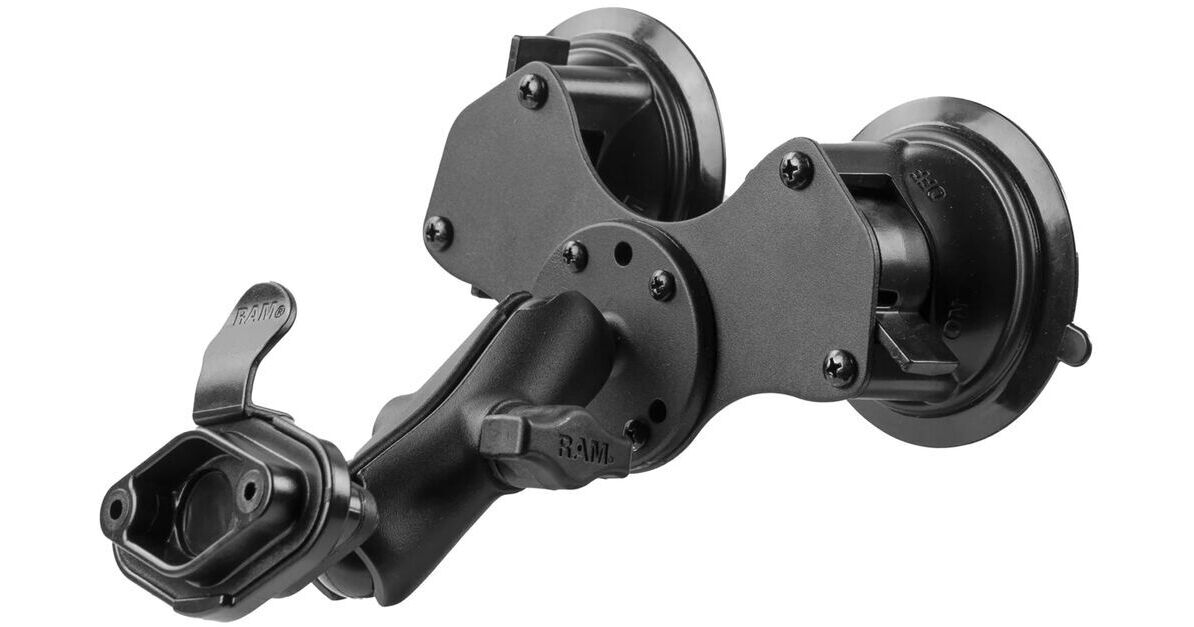 RAM Twist-Lock Suction Cup Mount for Garmin GPSMAP 176, 496 + More (RAM-B-166-GA7U) (sku 54248) main image 1