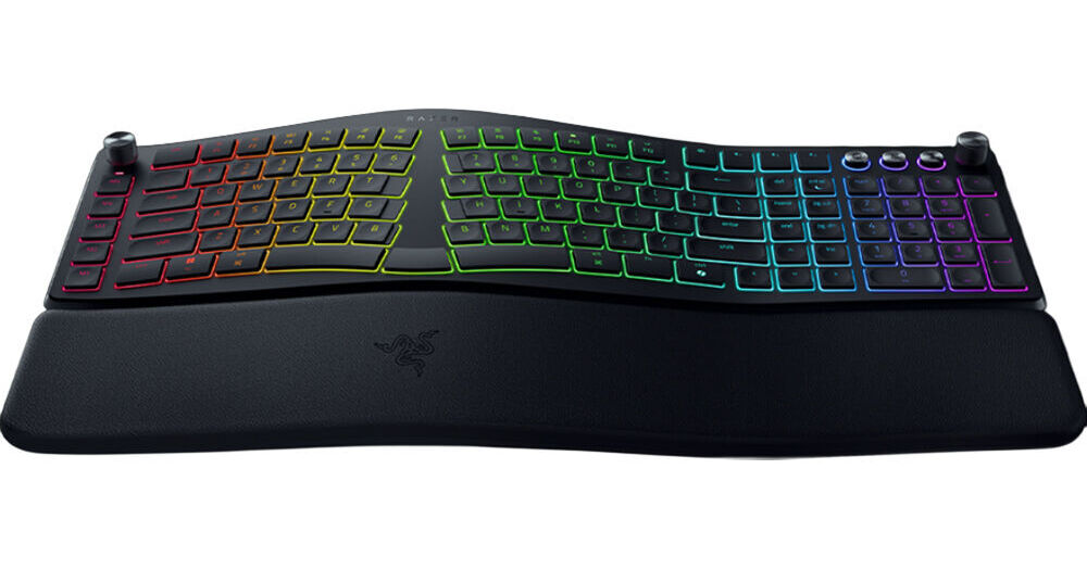 Razer RZ03-05440200-R3U1 Pro Type Ergo Wireless Split Ergonomic RGB Keyboard