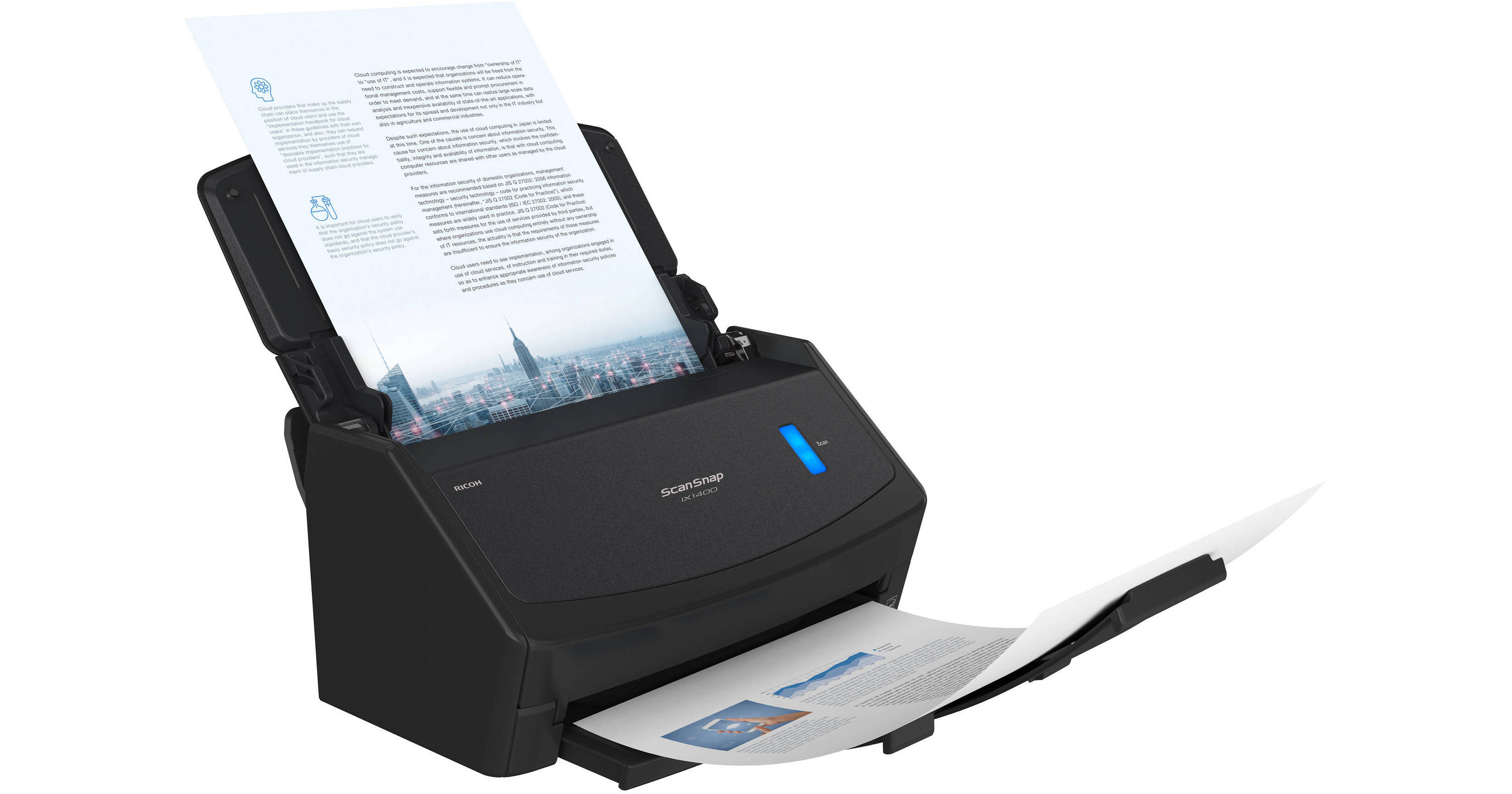 Used Ricoh ScanSnap iX1400 Document Scanner PA03820-B235 B&H Used Ricoh ScanSnap iX1400 Document Scanner PA03820-B235 B&H