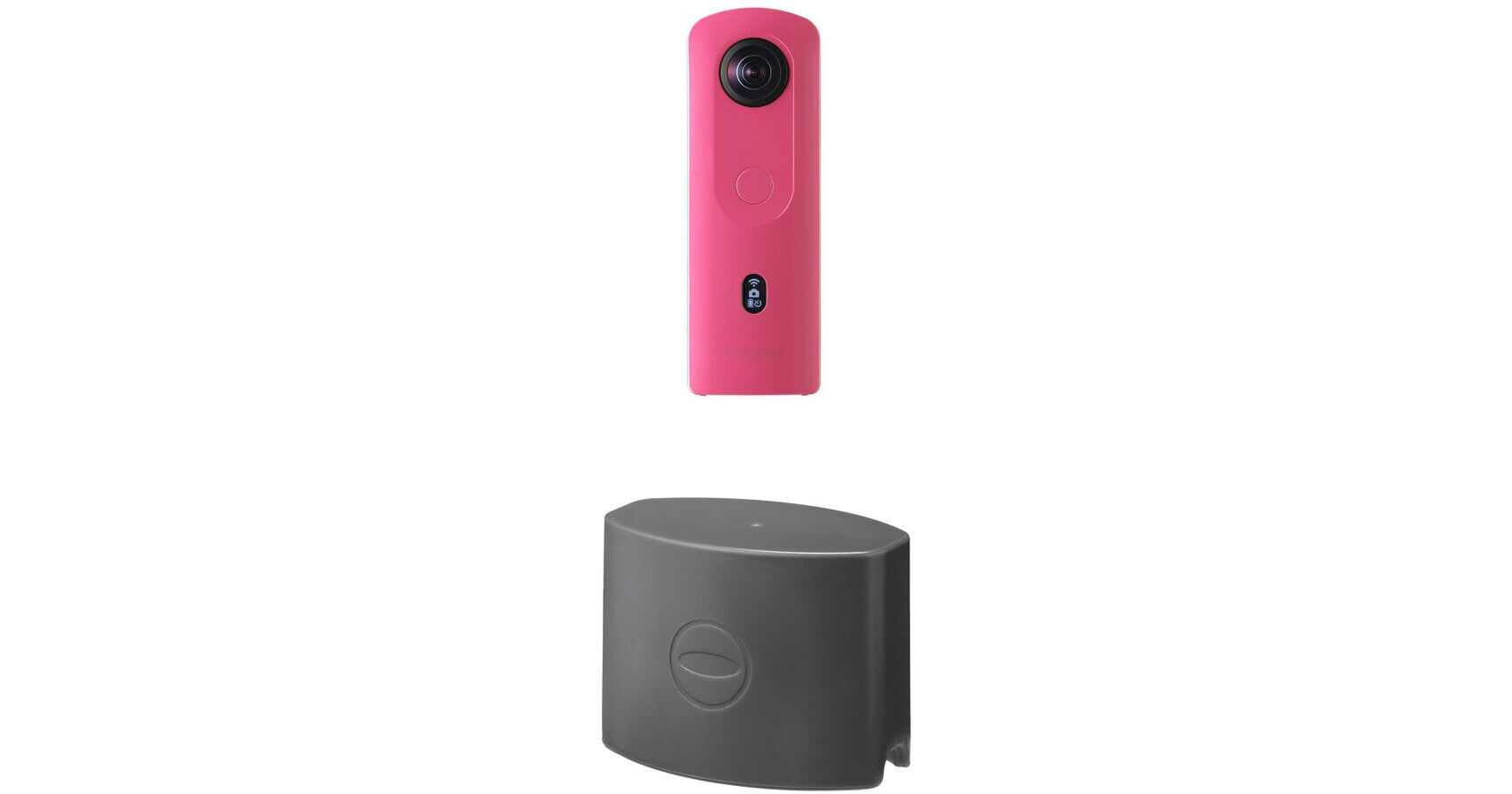 Ricoh THETA SC2 4K 360 Spherical Camera with TL-1 Lens Cap Kit