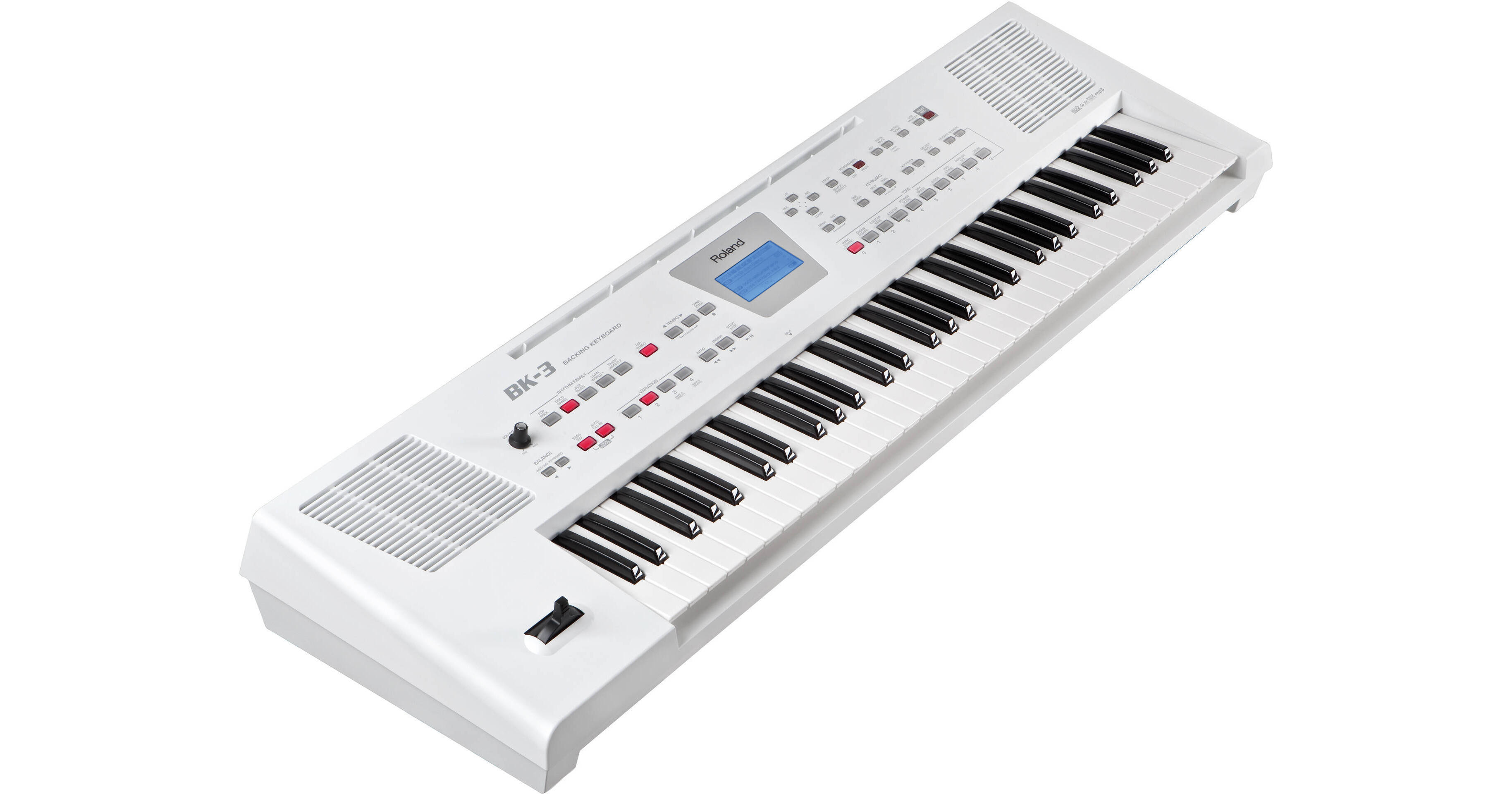Roland BK-3 Backing Keyboard (White) BK-3-WH B&H Photo Video
