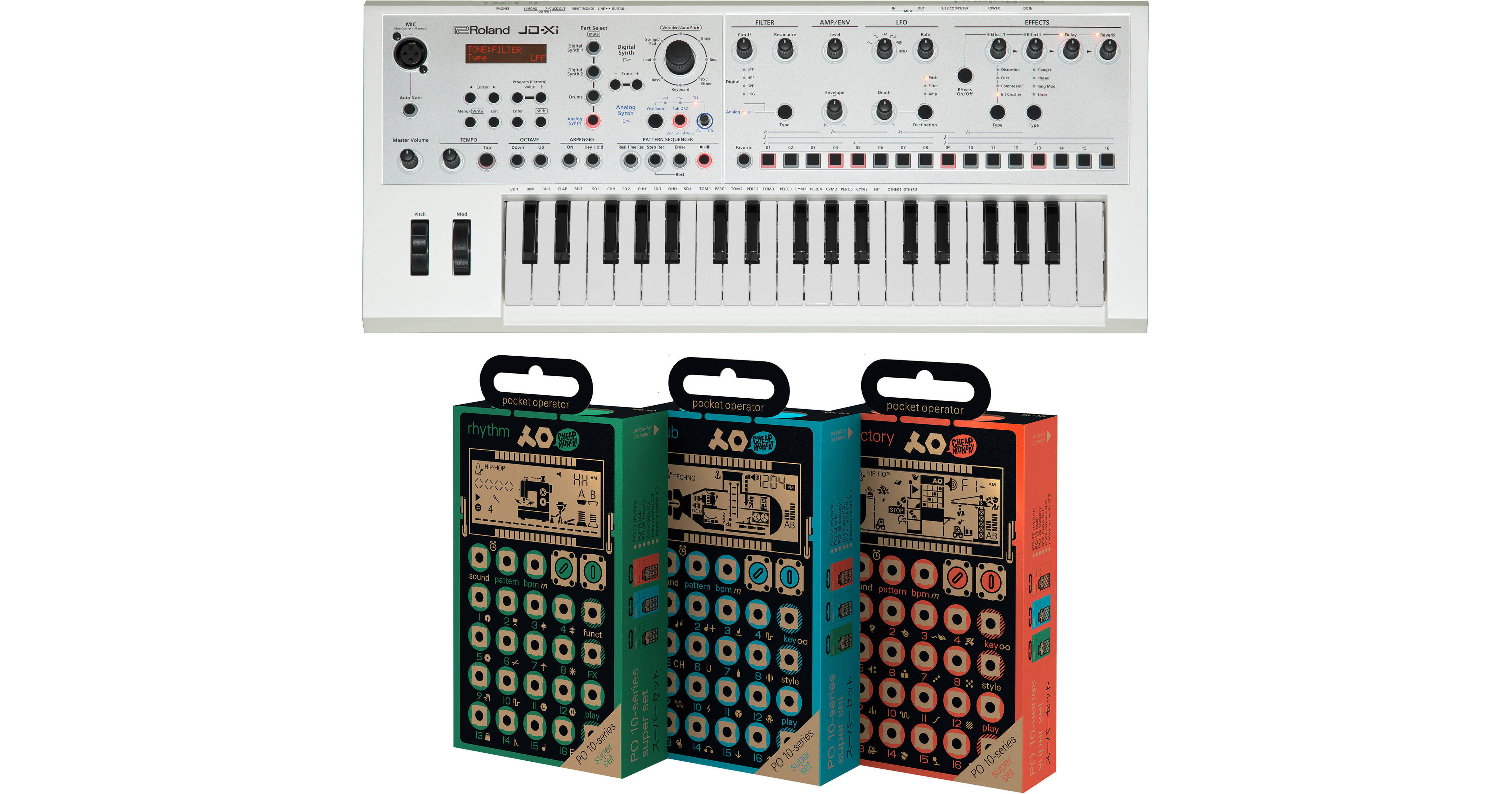 値下げ可】 Roland JD-Xi シンセサイザー 値下げ可】 Roland JD-Xi シンセサイザー