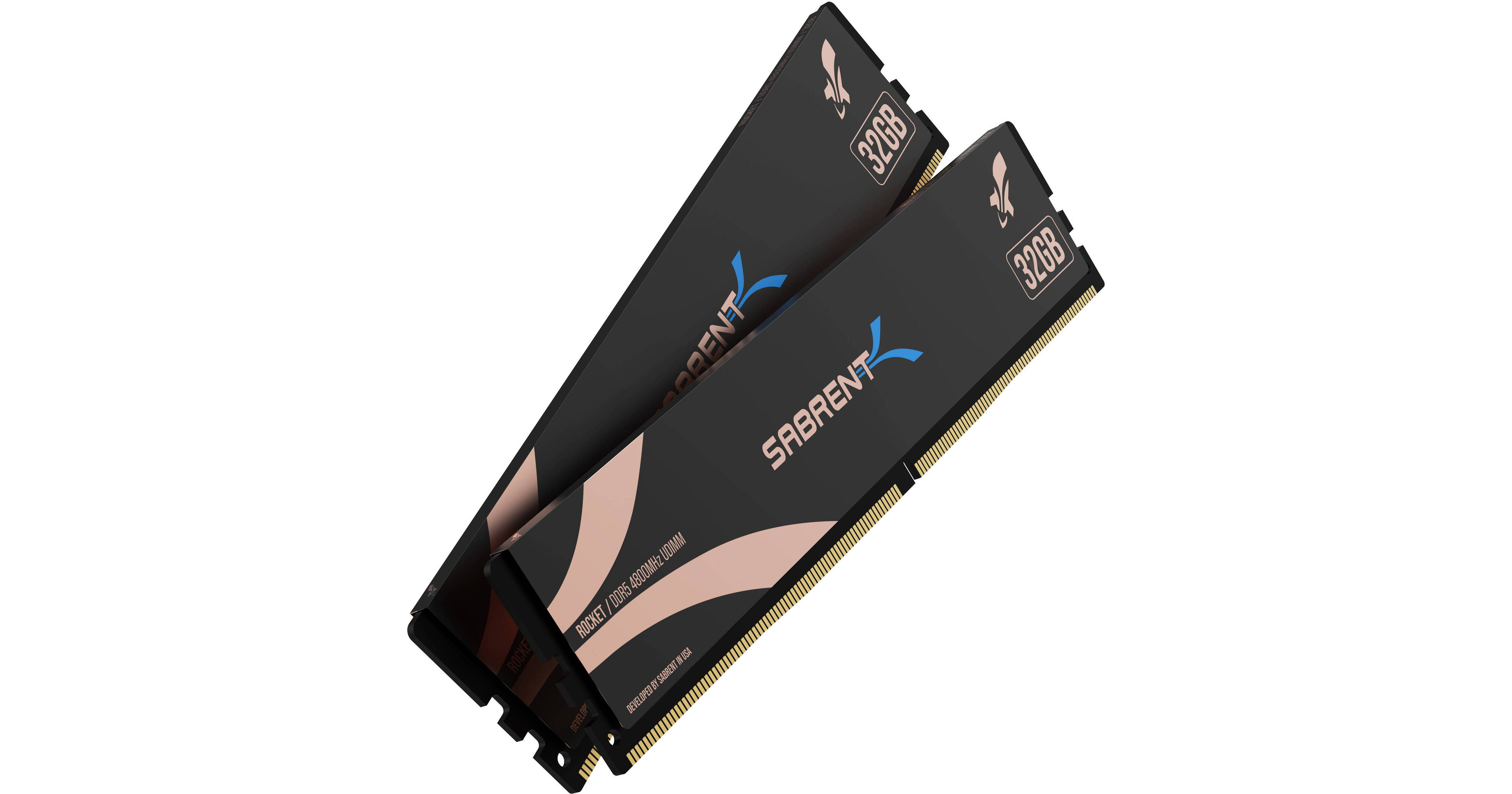 Sabrent 64GB DDR5 4800 MHz Desktop U-DIMM RAM SB-DR5U-32GX2 B&H