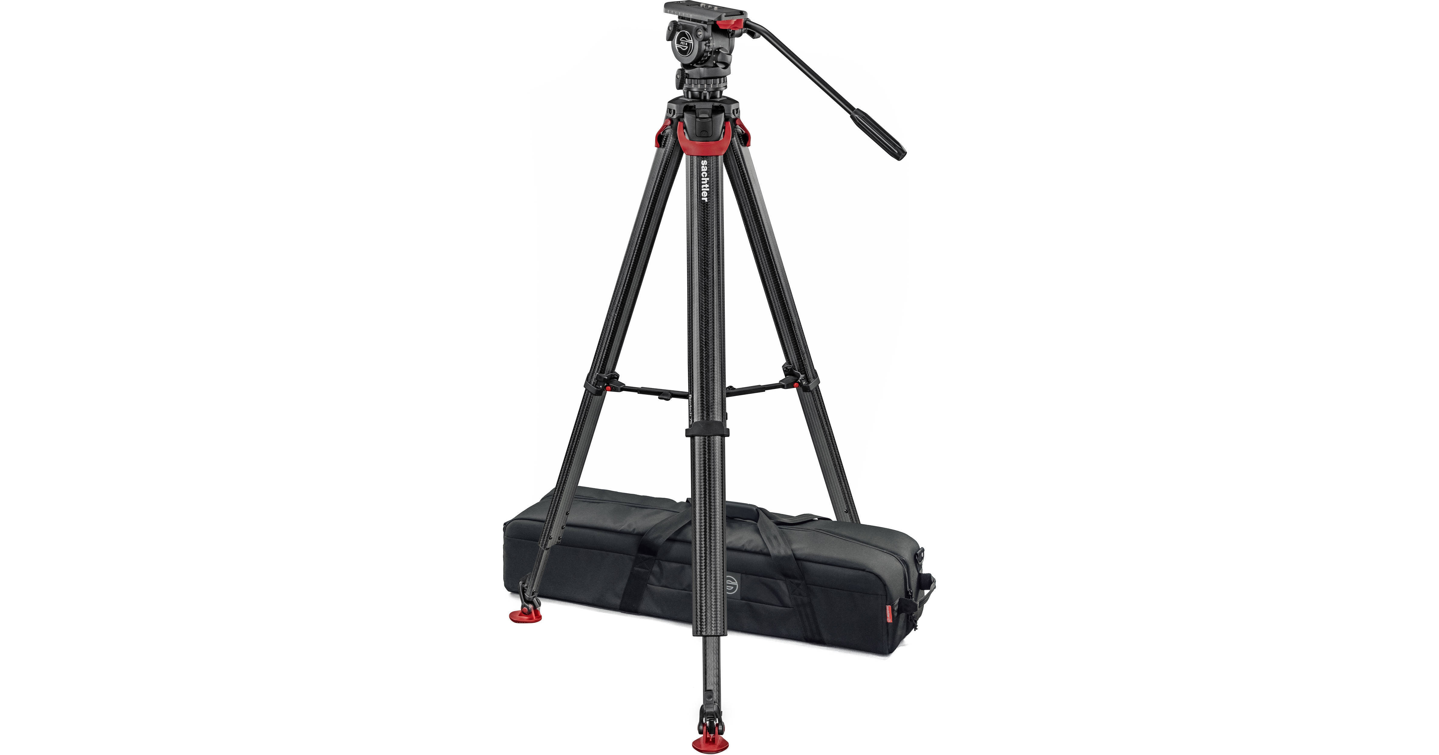 Sachtler System FSB 8 Fluid Head with Touch & Go Plate, Flowtech 75 Carbon Fiber Tripod