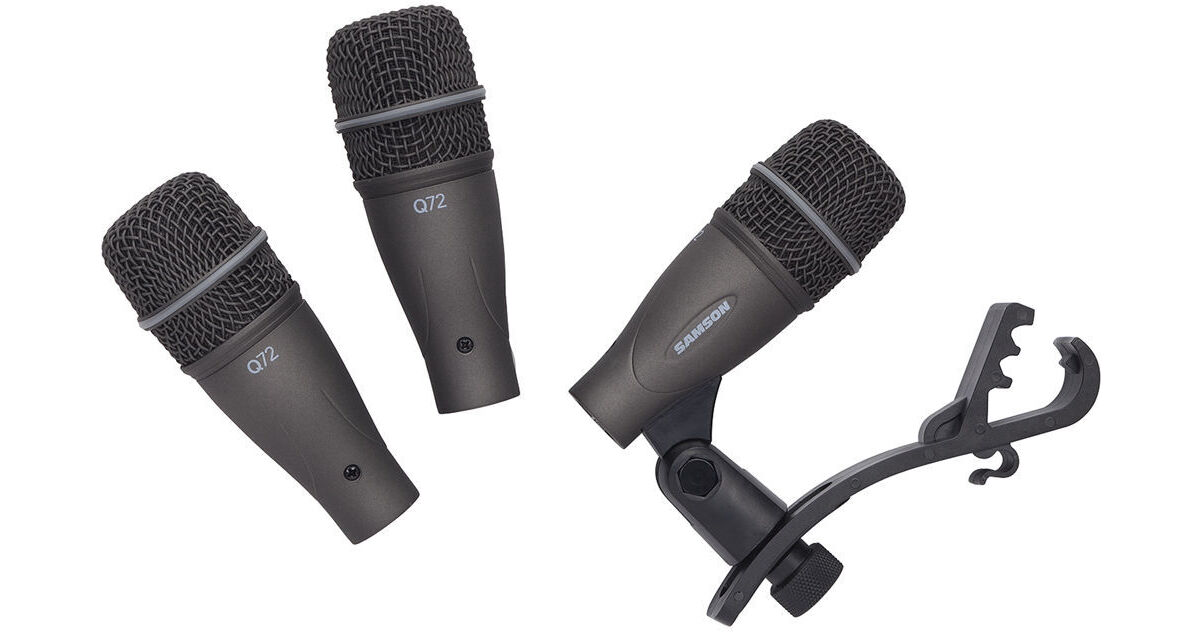 Samson DK703 3-Piece Drum Microphone Kit SADK703 B&H Photo Video